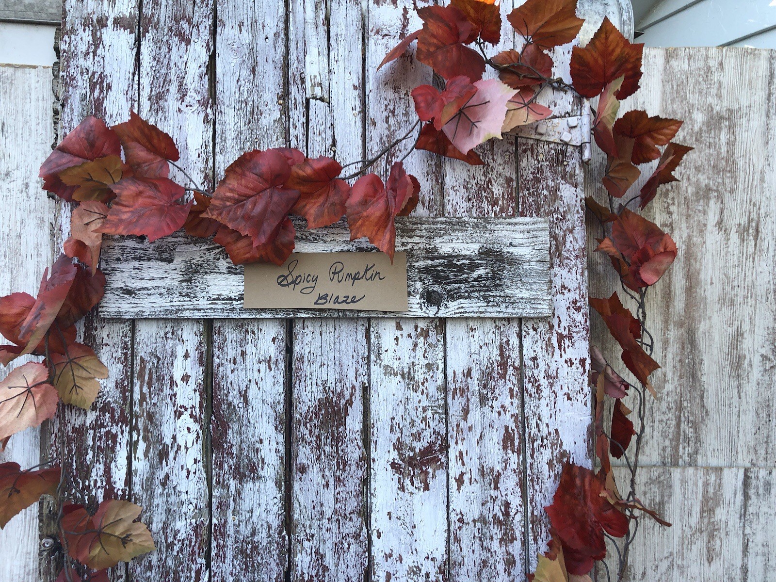 Spicy Pumpkin Fall Leaf Garland 15 FT Autumn Artificial LARGE Fall Leaves