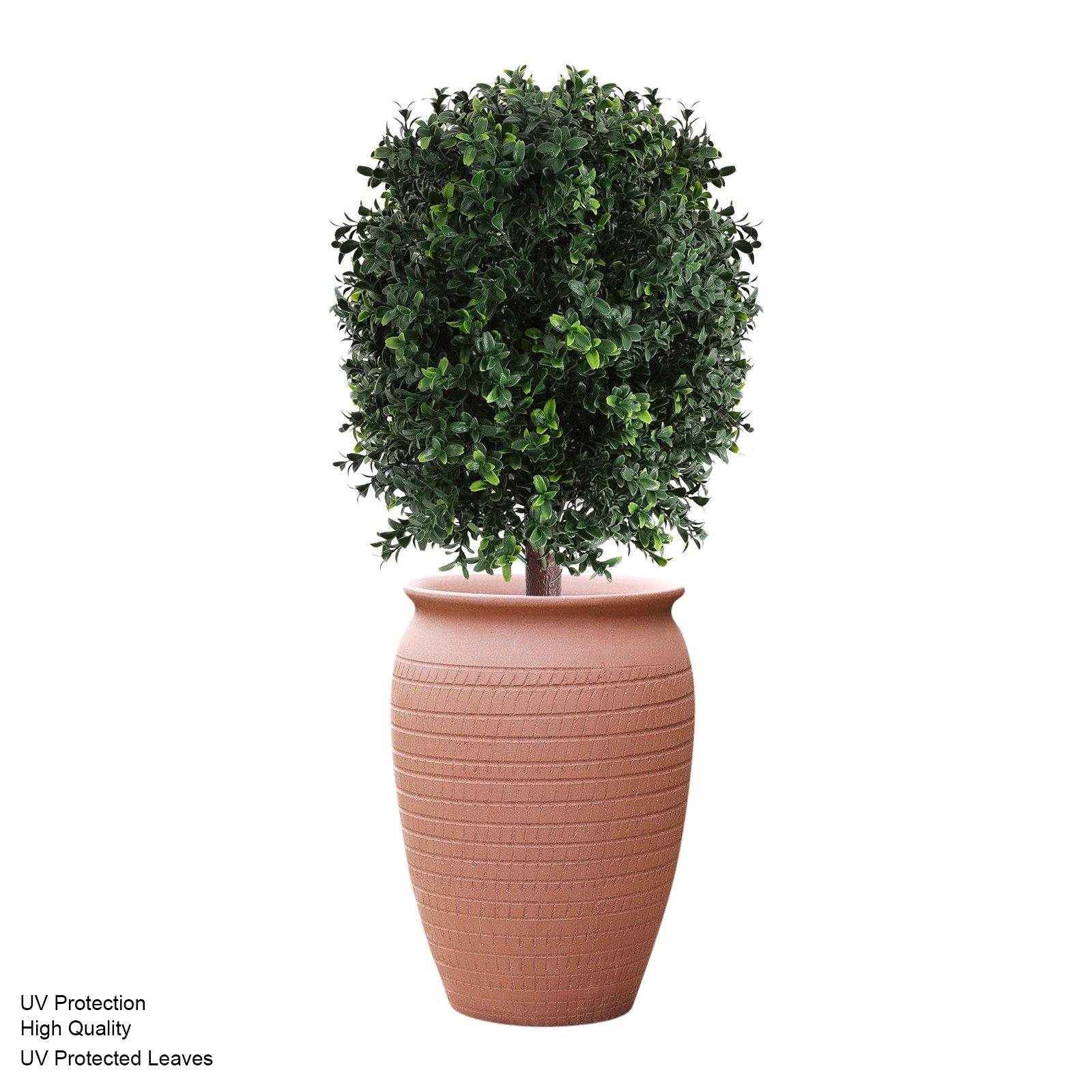 2 pcs 68.58cm Artificial Shrubs for Front Porch Garden Yard & Balcony Decor