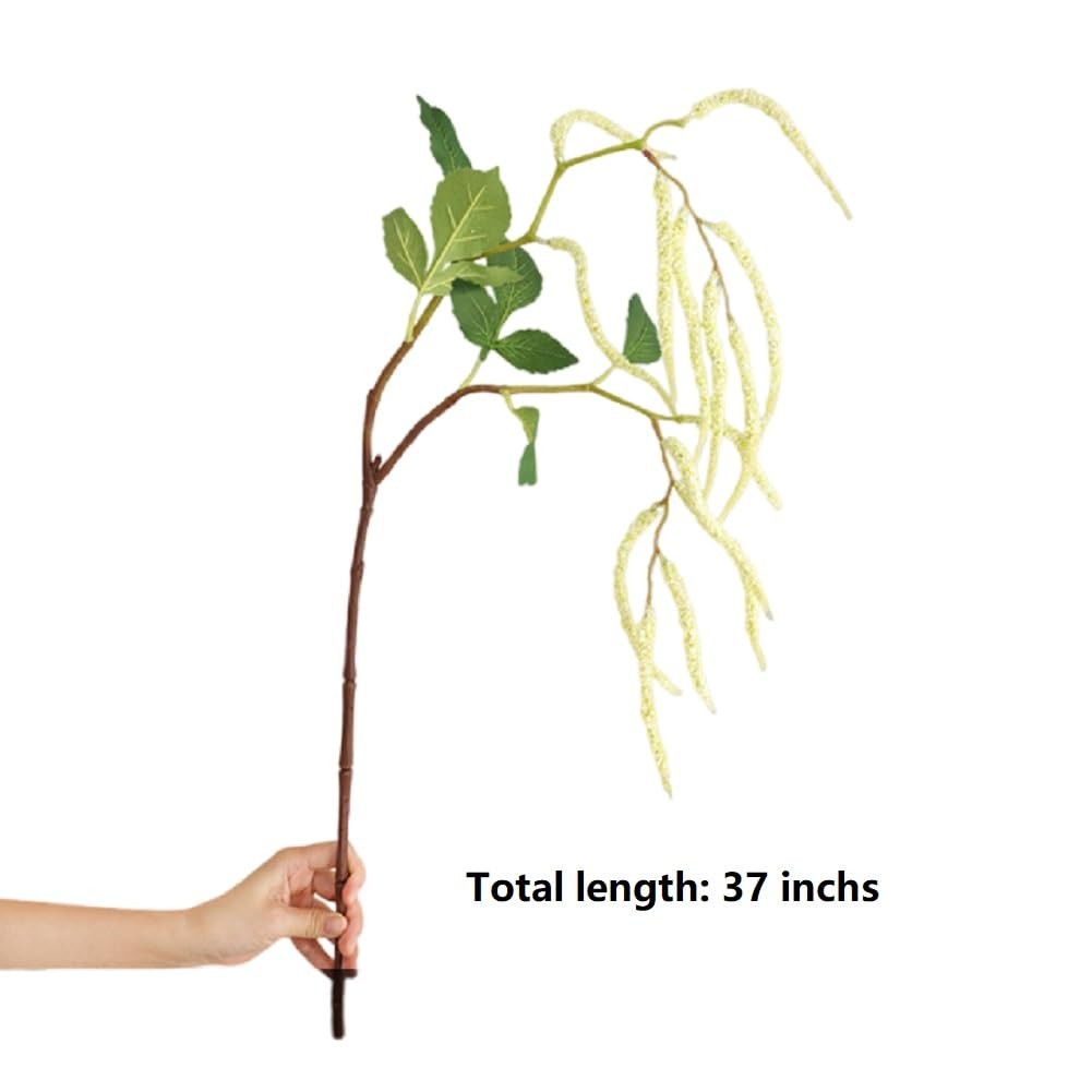3Pcs Artificial Amaranthus Flower Fake Hanging Green for Wedding Bouquets Hom…