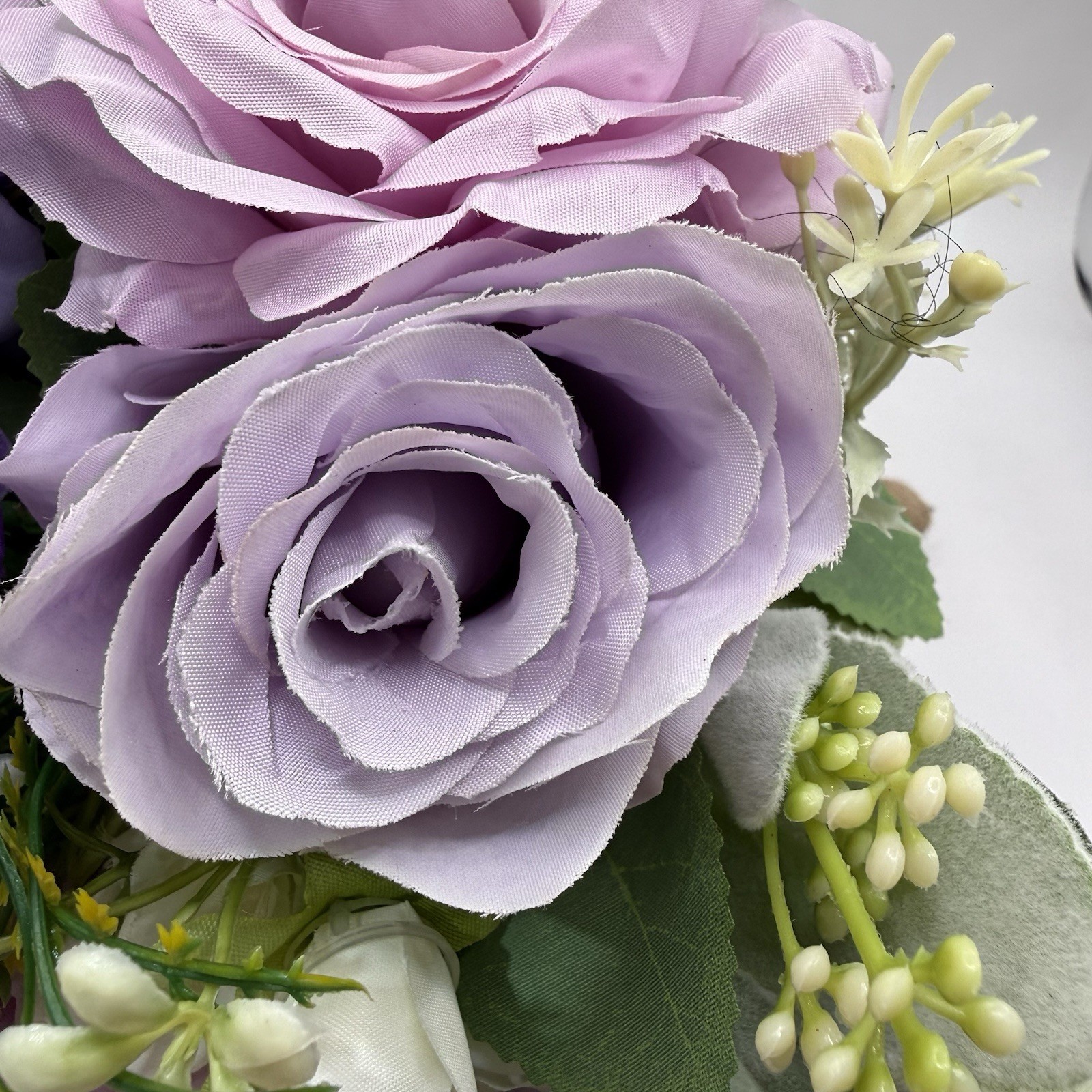 Wedding Bouquet Bride Bridal Bridesmaid Centerpiece Artificial Flowers Lilac