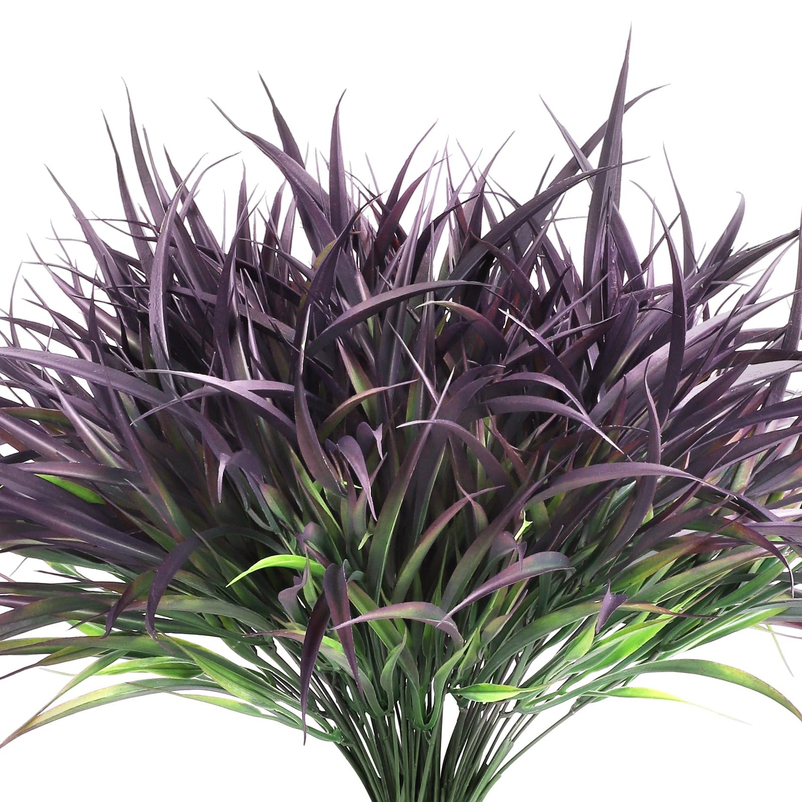 Ouddy Decor 16 Bundles Artificial Plants Outdoor Fake Grass Greenery Stems UV