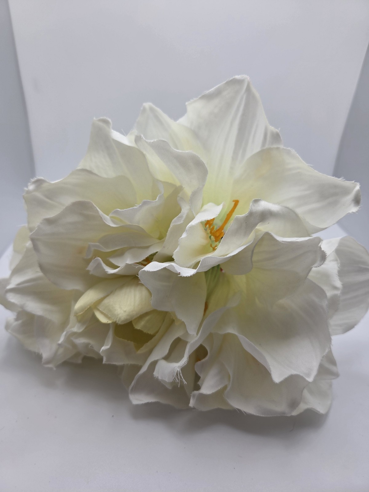 New Pottery Barn Faux Flowers White Amaryllis 3 Stems Set 2 Bundle Arrangement