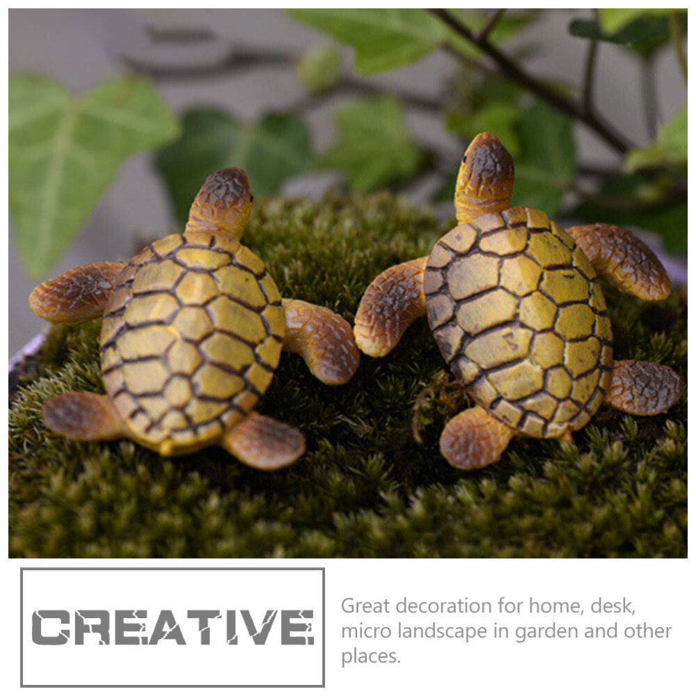 20PCS Miniature Tortoise Resin Simulation Tortoise Resin Tortoise Decoration