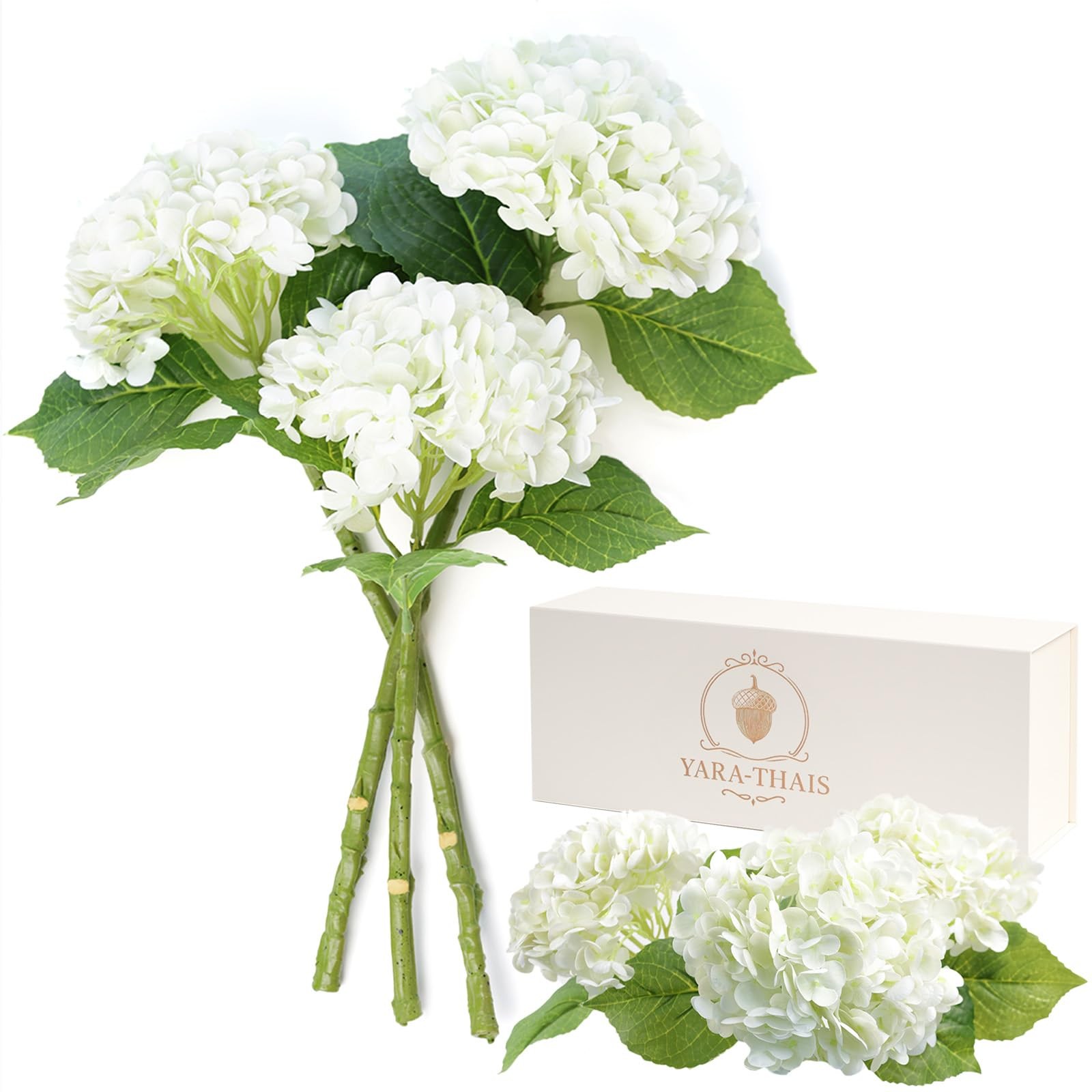 Real Touch Latex Faux Flowers Gift Box Set – Luxury Artificial Flowers for De…