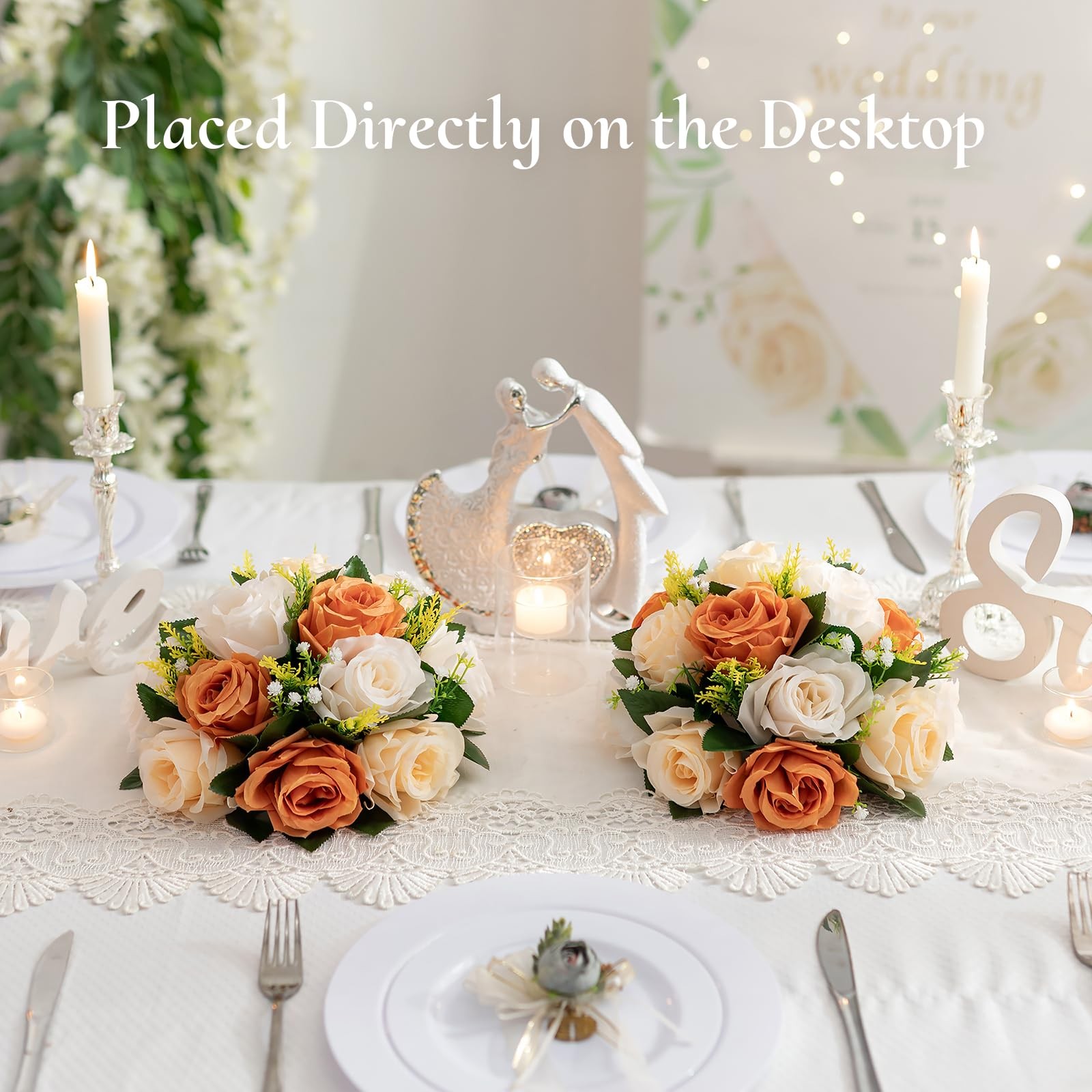 Flower Centerpieces for Fall Wedding Decor: Terracotta Wedding Table Decorati…