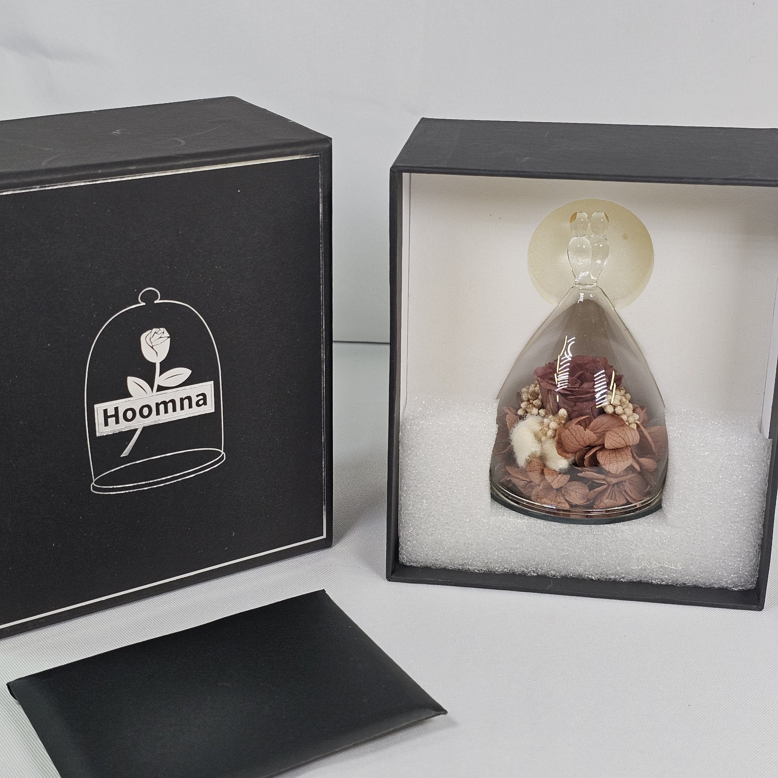 New Hoomna Zodiac Gemini Forever Rose Gift Preserved Real Rose Glass Valentines