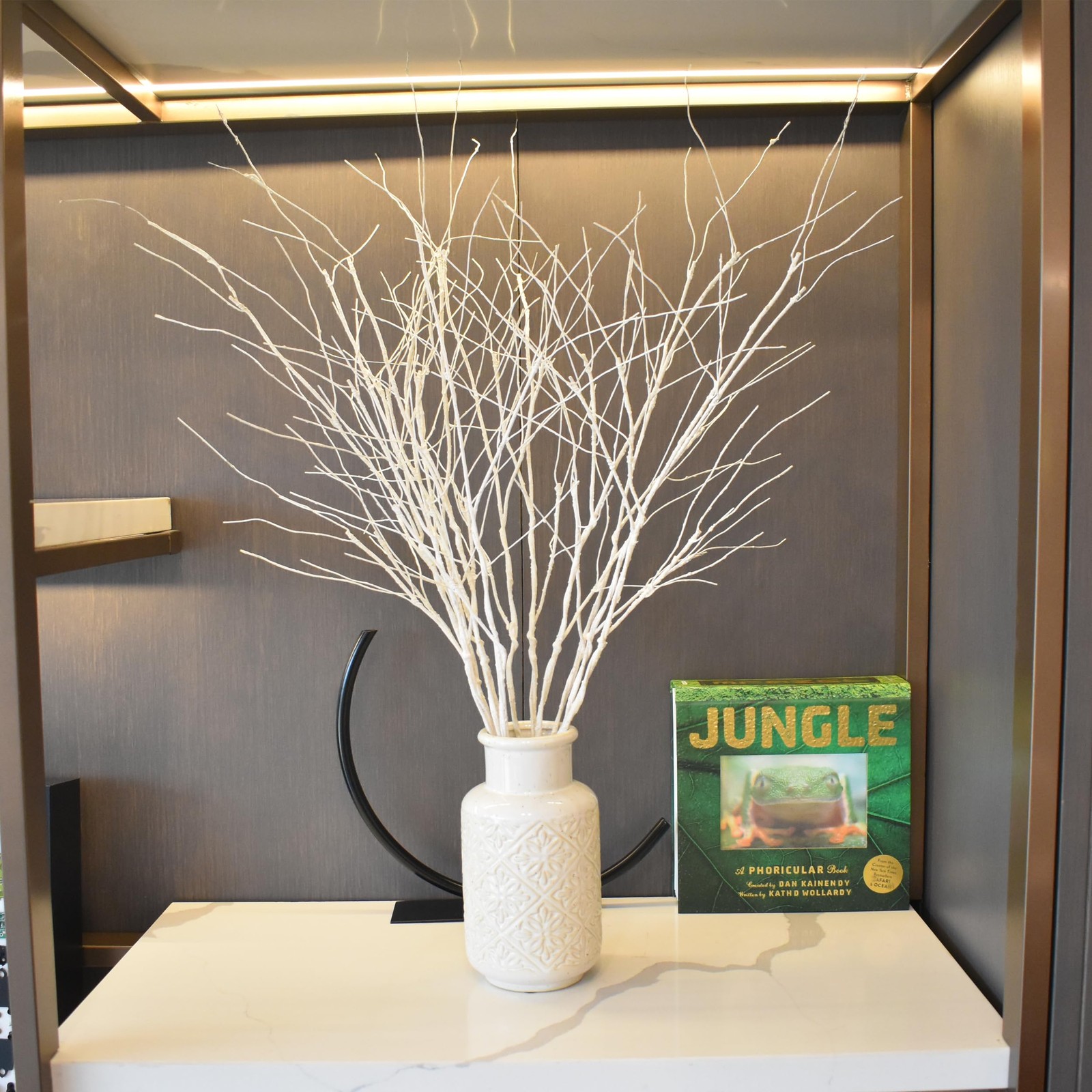 10 PCS Artificial Curly Willow Olive Branches 30.7 Inch For Vase Decor