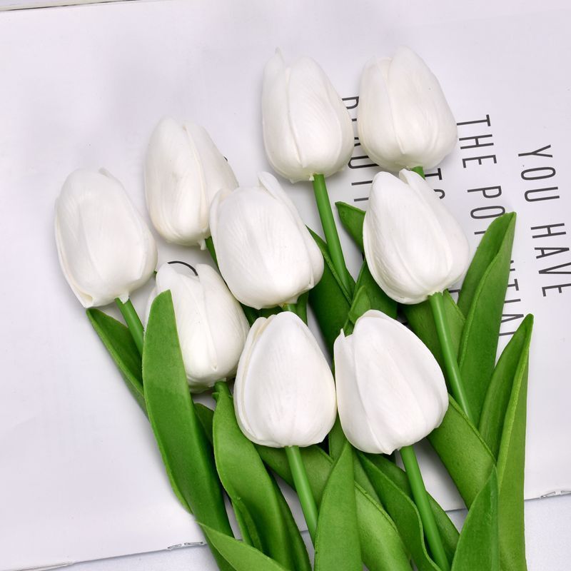 New Plastic Tulips Art Artificial Flowers For Home Decor Wedding Party Ceremony
