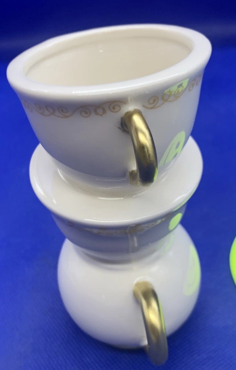 🔥 Tioncy Mini Teacup Bud Vases Antique Vintage Look 5″ Wonderland Set Of 2