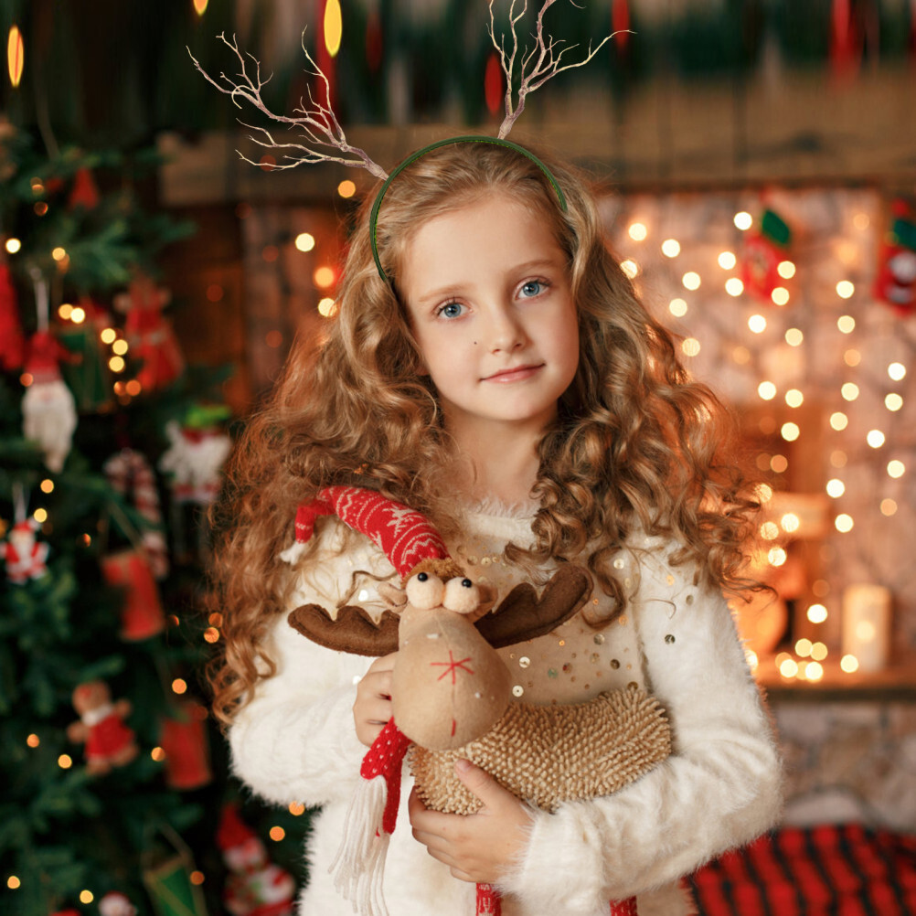 3Pcs Dried Stems Antlers Horns Shaped Artificial