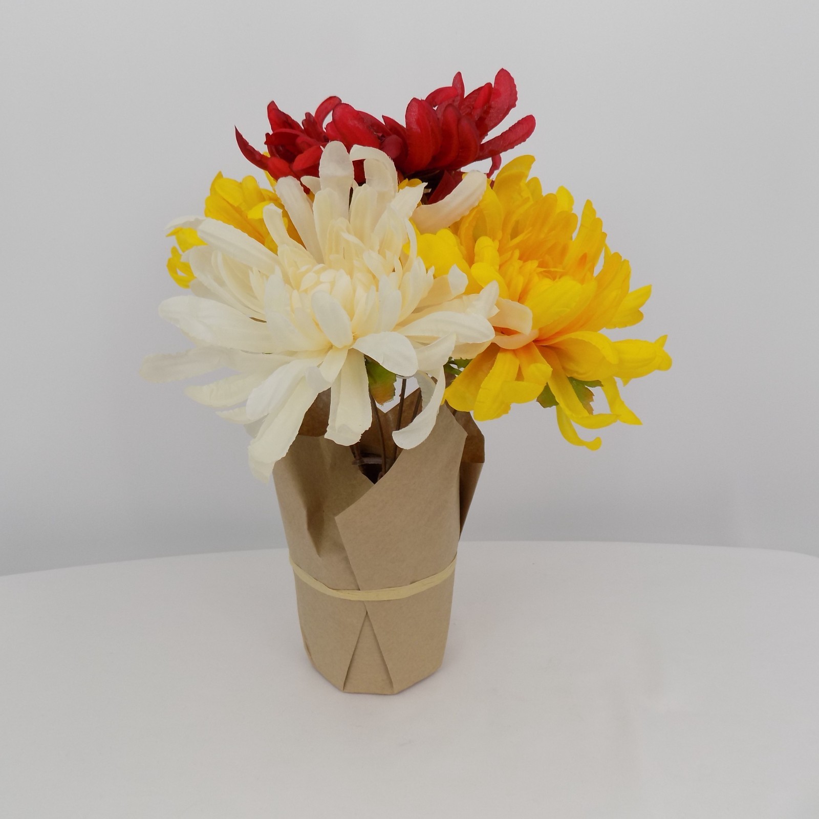 Ashland Fall Potted Flower Chrysanthemum Yellow Red Cream Mum Artificial New