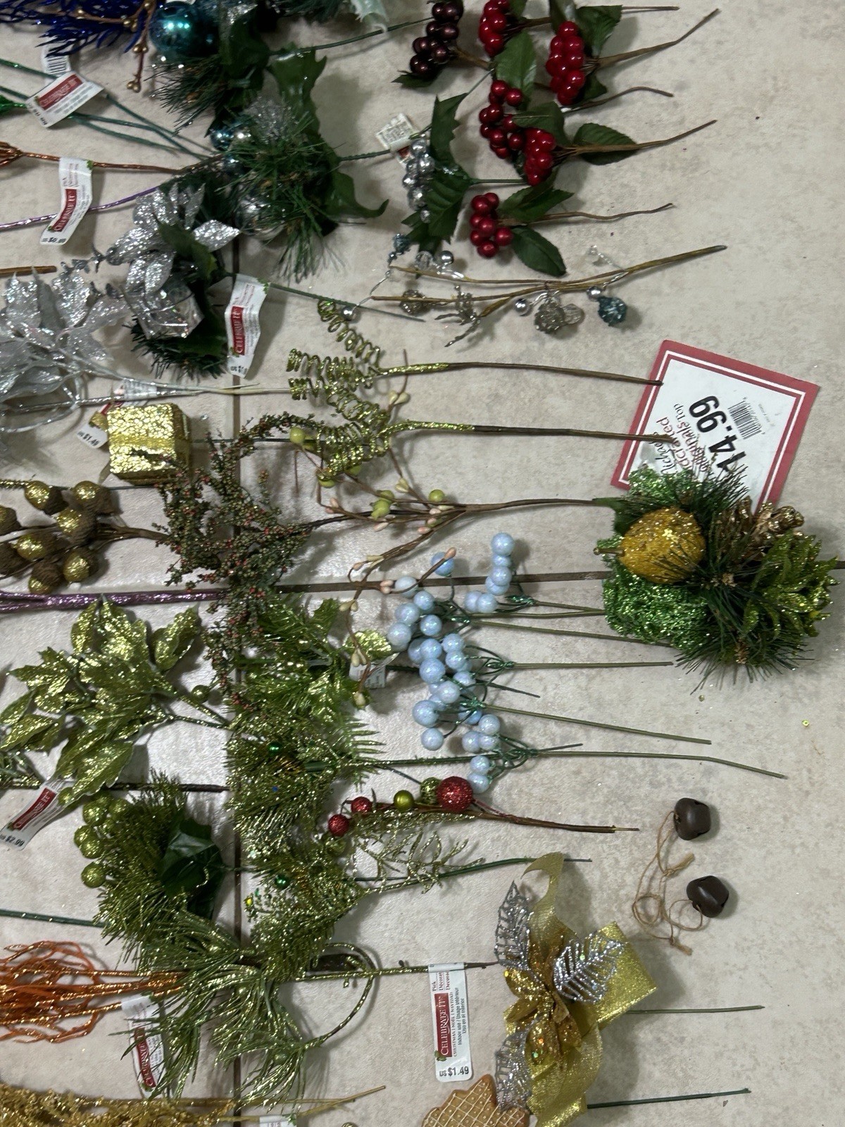 Artificial Stems And Blooms For Crafting/diy