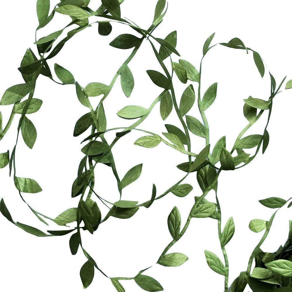 132 ft Large Leaf Trim Ribbon,Artificial Greenery Garland Vines for Baby Shower