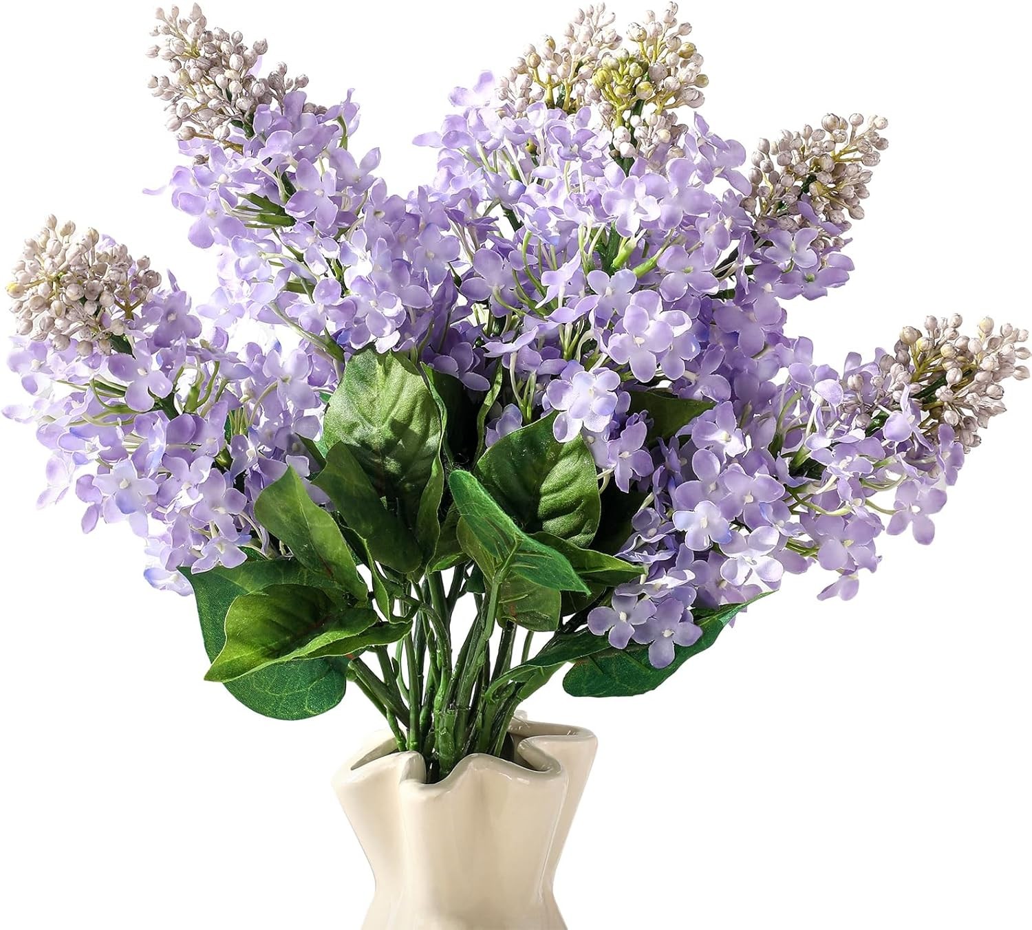 10 Pcs 24″ Artificial Lilac Flowers Purple Fake Delphinium Antirrhinum Stem R…
