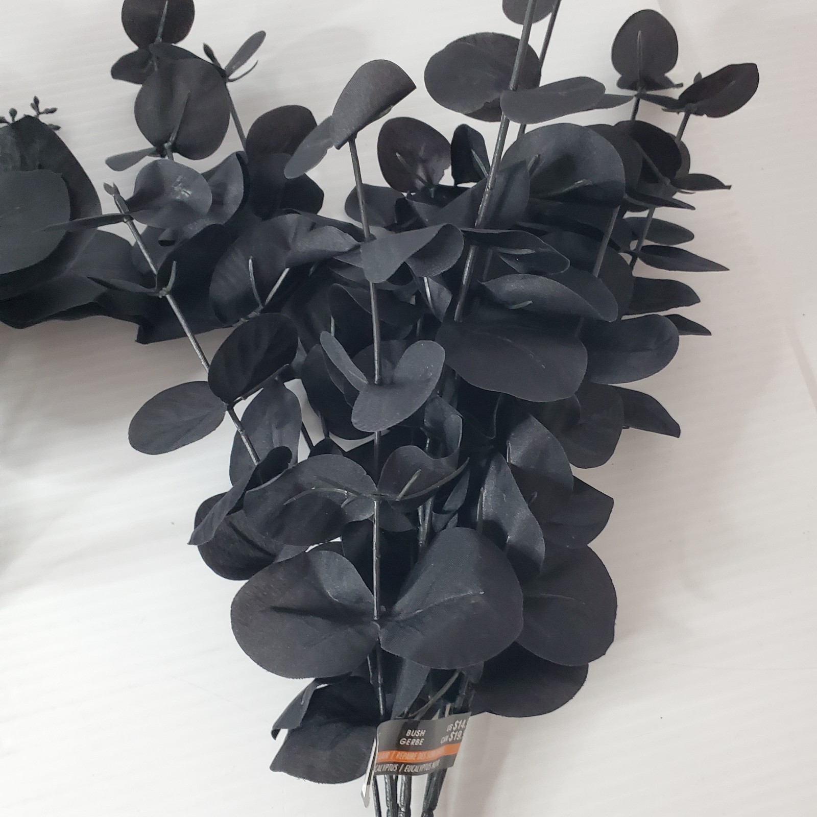 Ashland Halloween Gothic Black Eucalyptus Bush Lot Set Of 3 Witches Lair