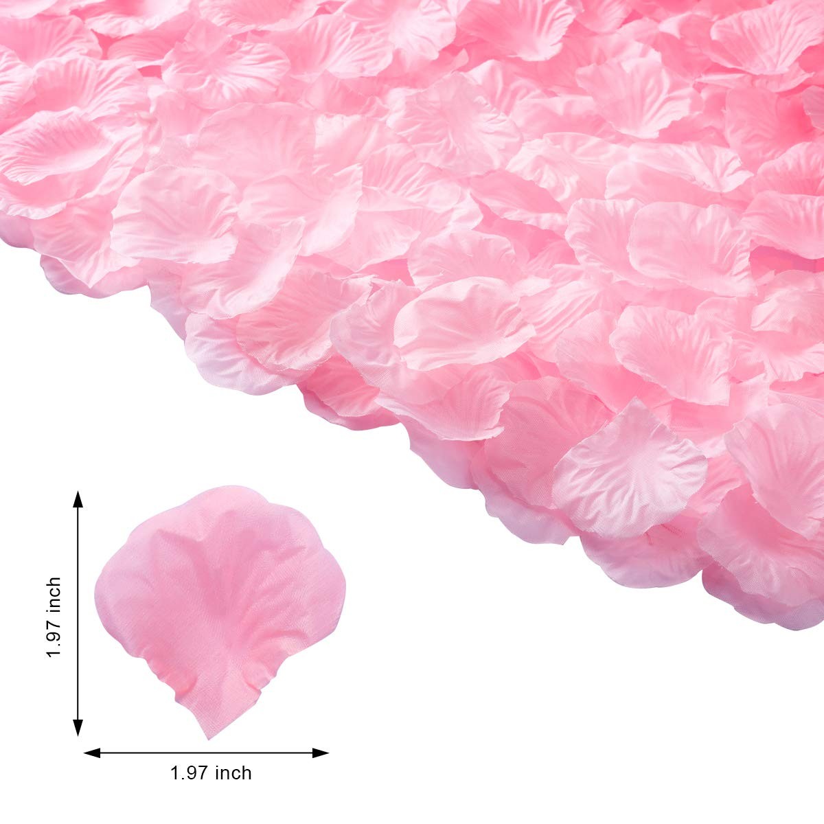 3000 PCS Pink Artificial Silk Rose Petals for Romantic Night, Wedding, Party,…