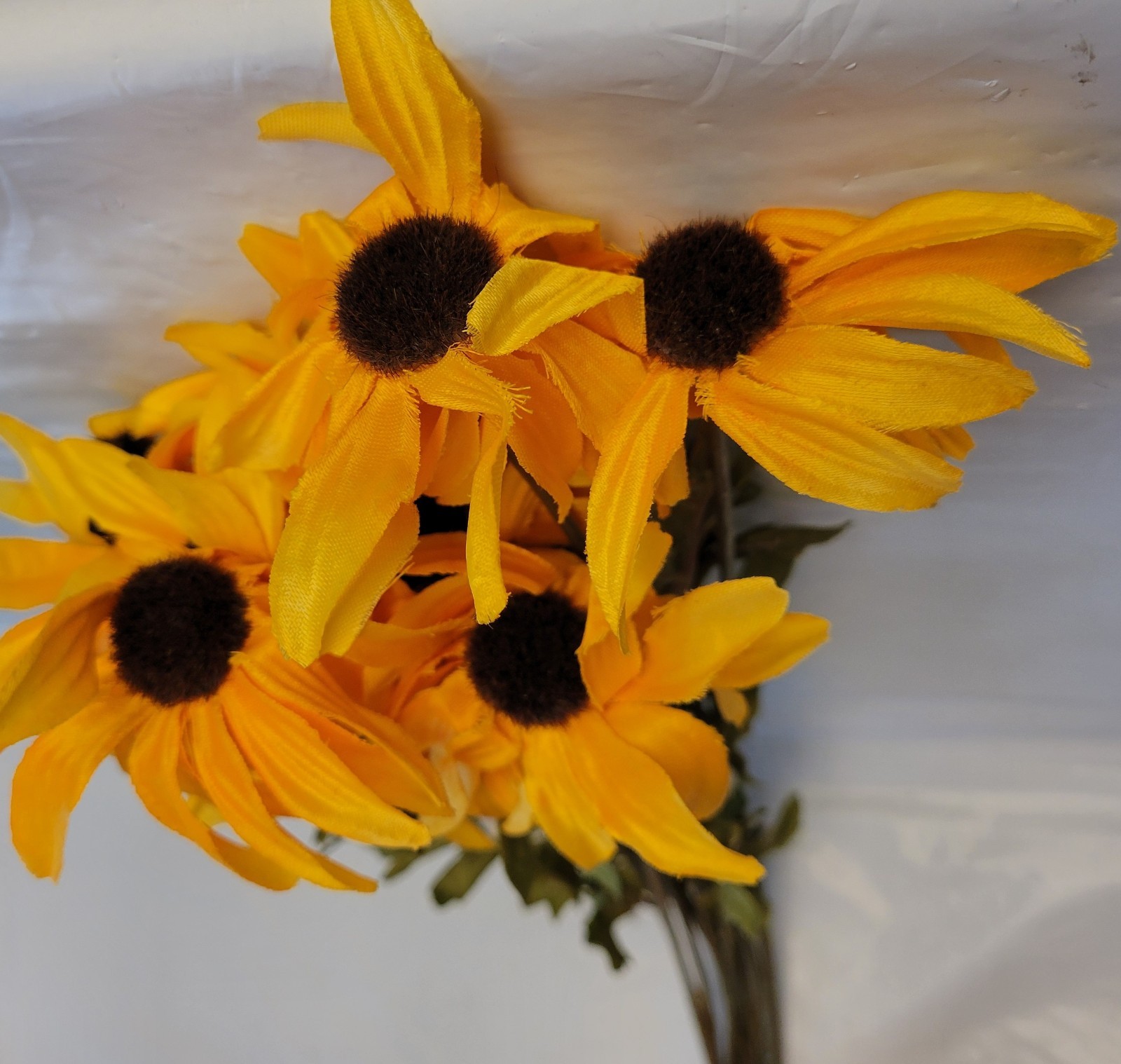 14 Ashland Faux Flowers Yellow Sunflower Lot Stems Picks Craft DIY Fall Harvest
