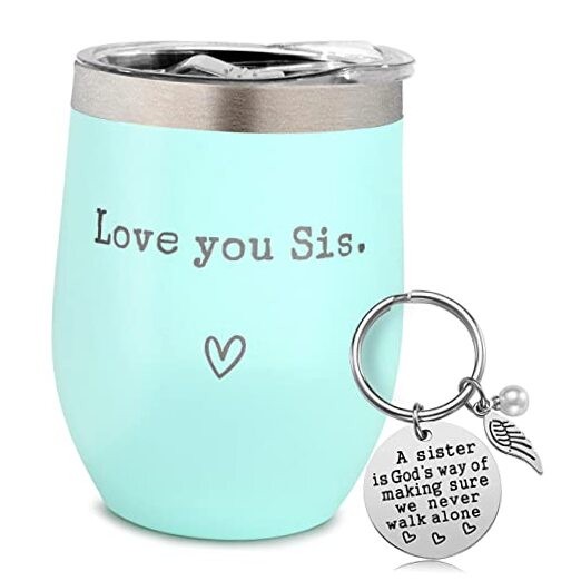 Sisters Gifts from Sister – I Love You Sis-Christmas Gifts for Sister(Mint)