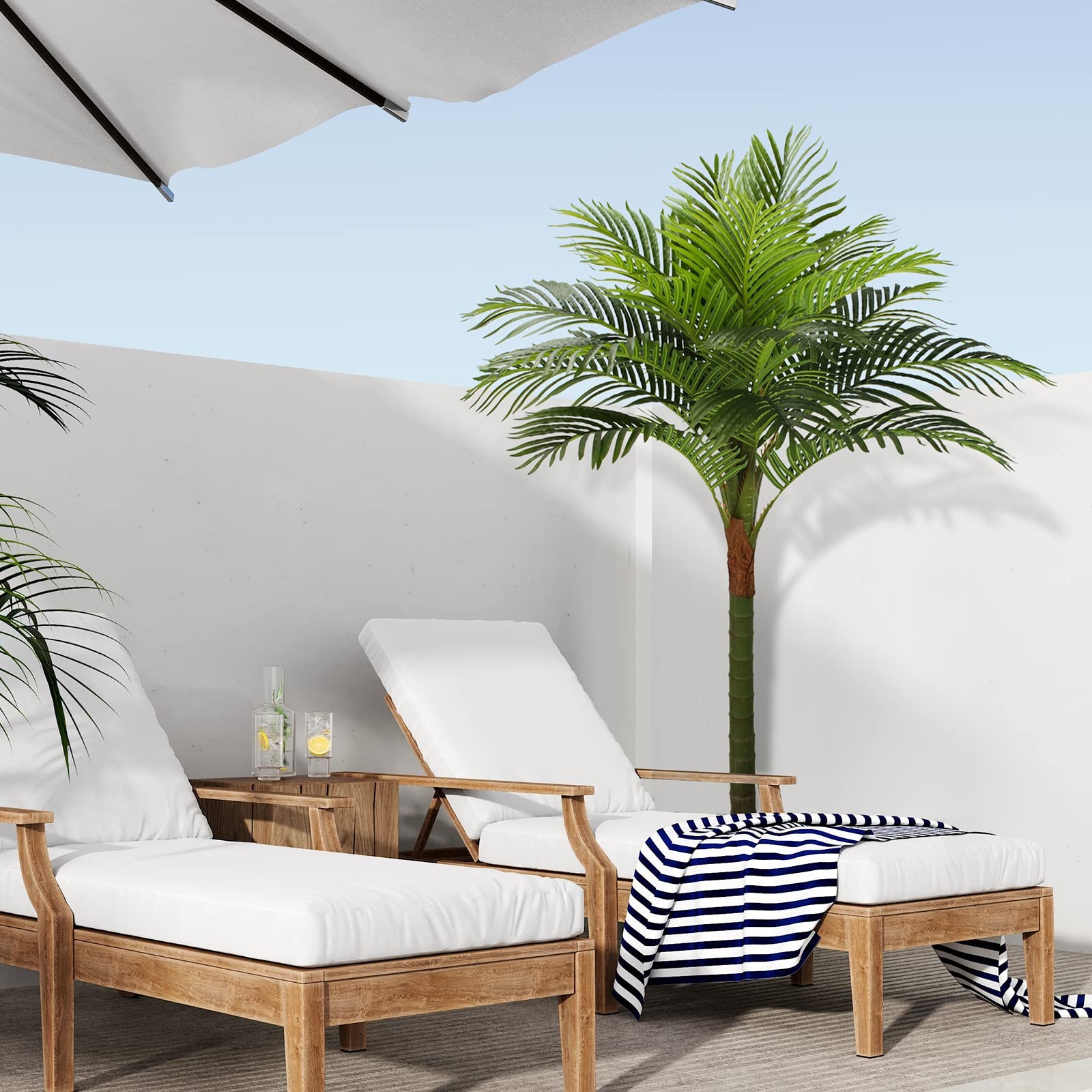 Palm Tree Artificial Tropical Plant 6FT Tall Faux Plants Indoor Fake Floor Plant