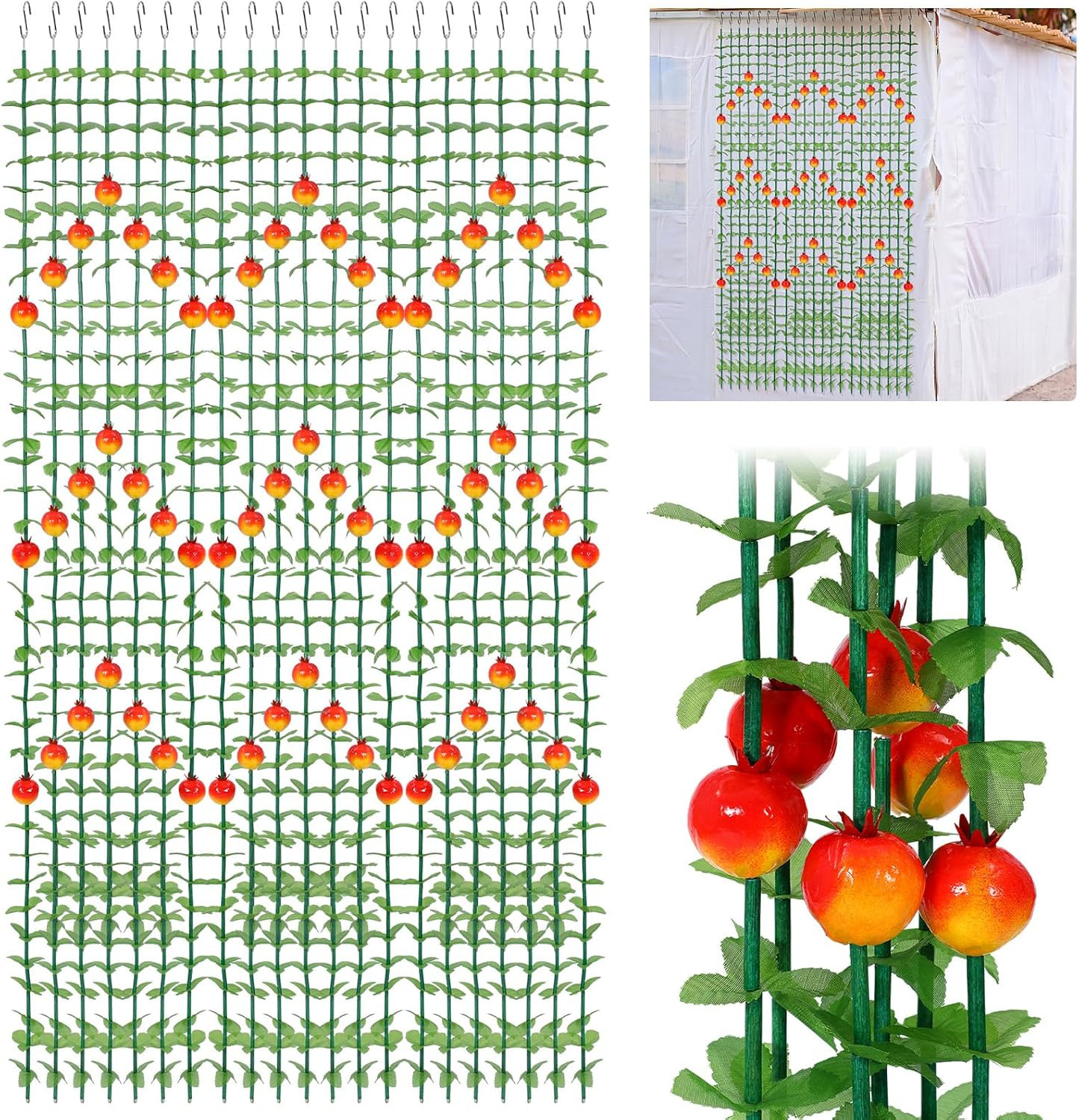 12 Pcs 67 Ft Sukkot Sukkah Hanging Decorations Artificial Pomegranate Garlands w