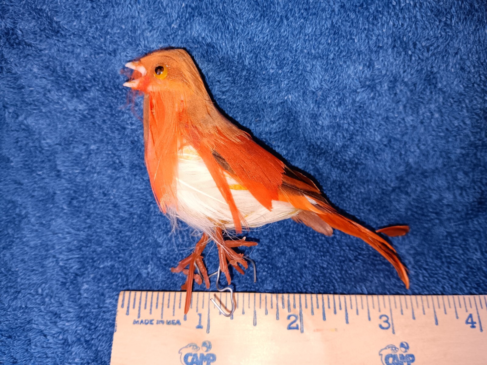 Wired Artificial 9 Red Cardinal Birds 1 Brown Mix Arrangement Decorations Arts