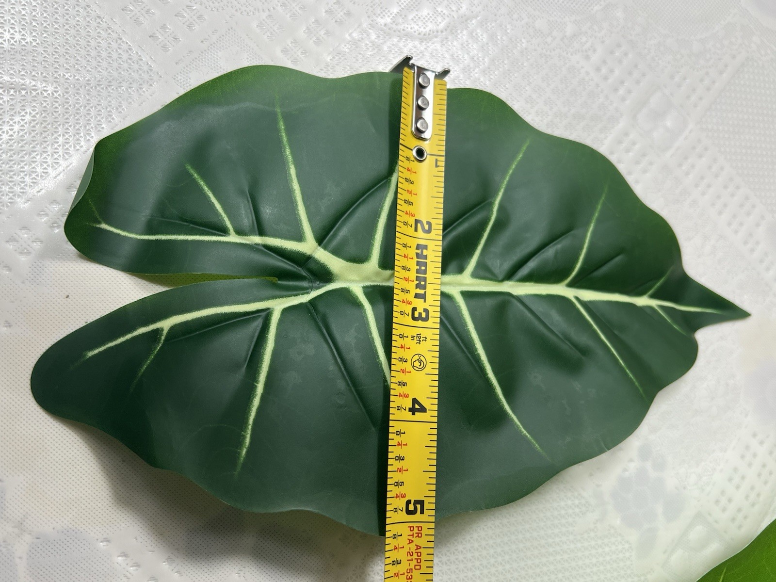 Taro Artificial Plant 24 Leaves 9” X5” (only The Leaves Come,not The Stem)