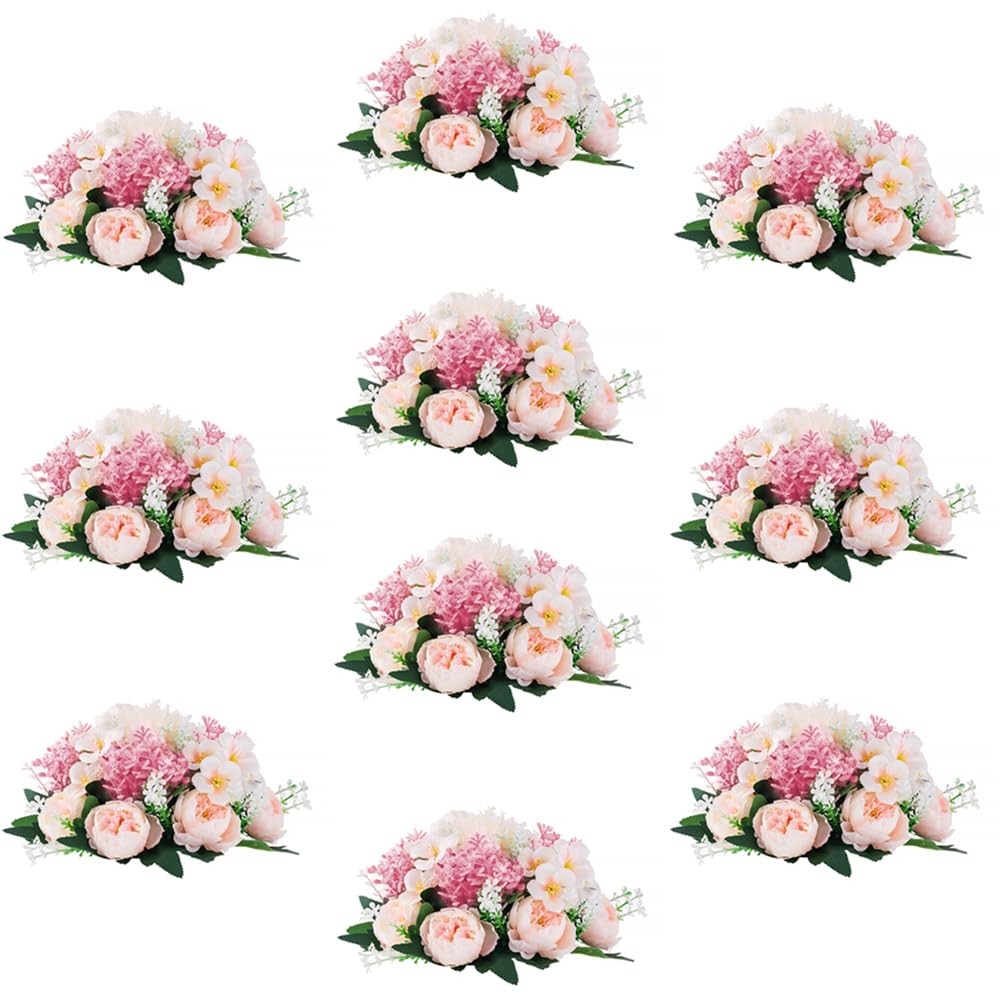 Inweder Flower Balls Centerpieces for Tables: 10 PCS Pink Flowers for Centerp…