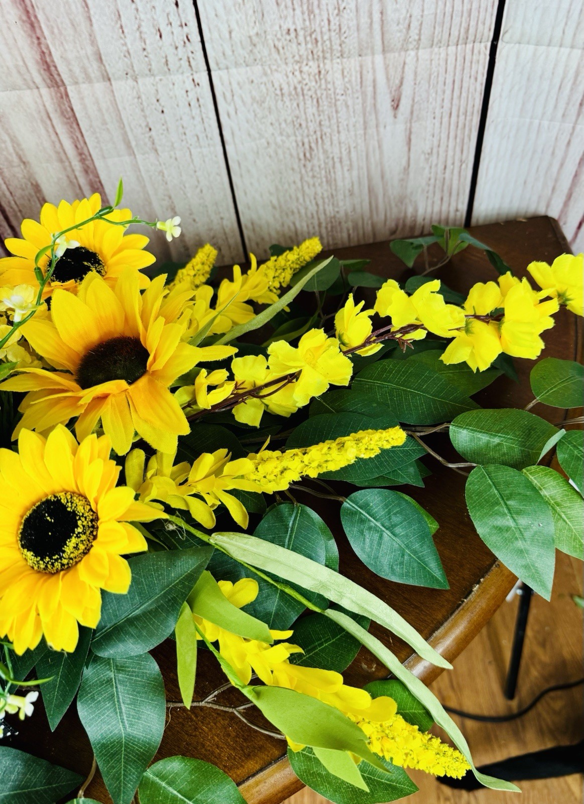 Artificial Yellow/Green Sunflower Flower Arrangement & Centerpiece 36 by 16 in