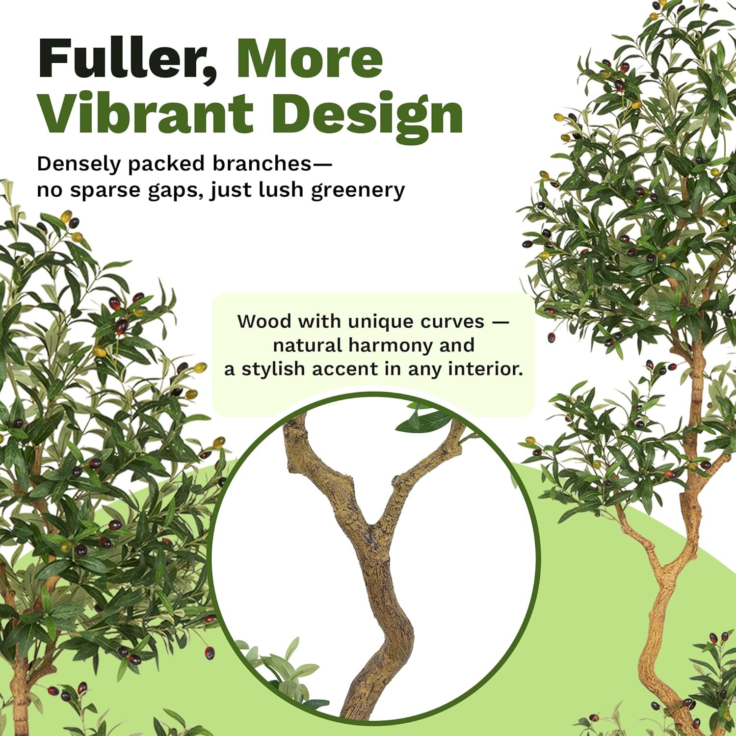 Fake Olive Tree 7.0 Feet – Artificial Plants Indoor, Faux Olive Tree, Fake Tree