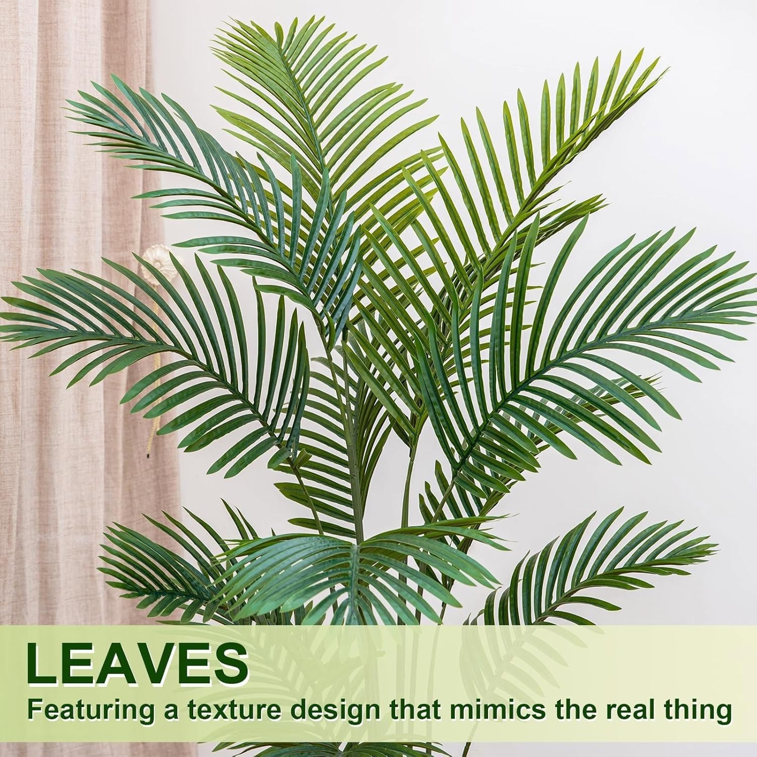 Artificial Palm Tree 6FT Tall, Faux Palm Tree Indoor Outdoor, 72in Fake Tropi…