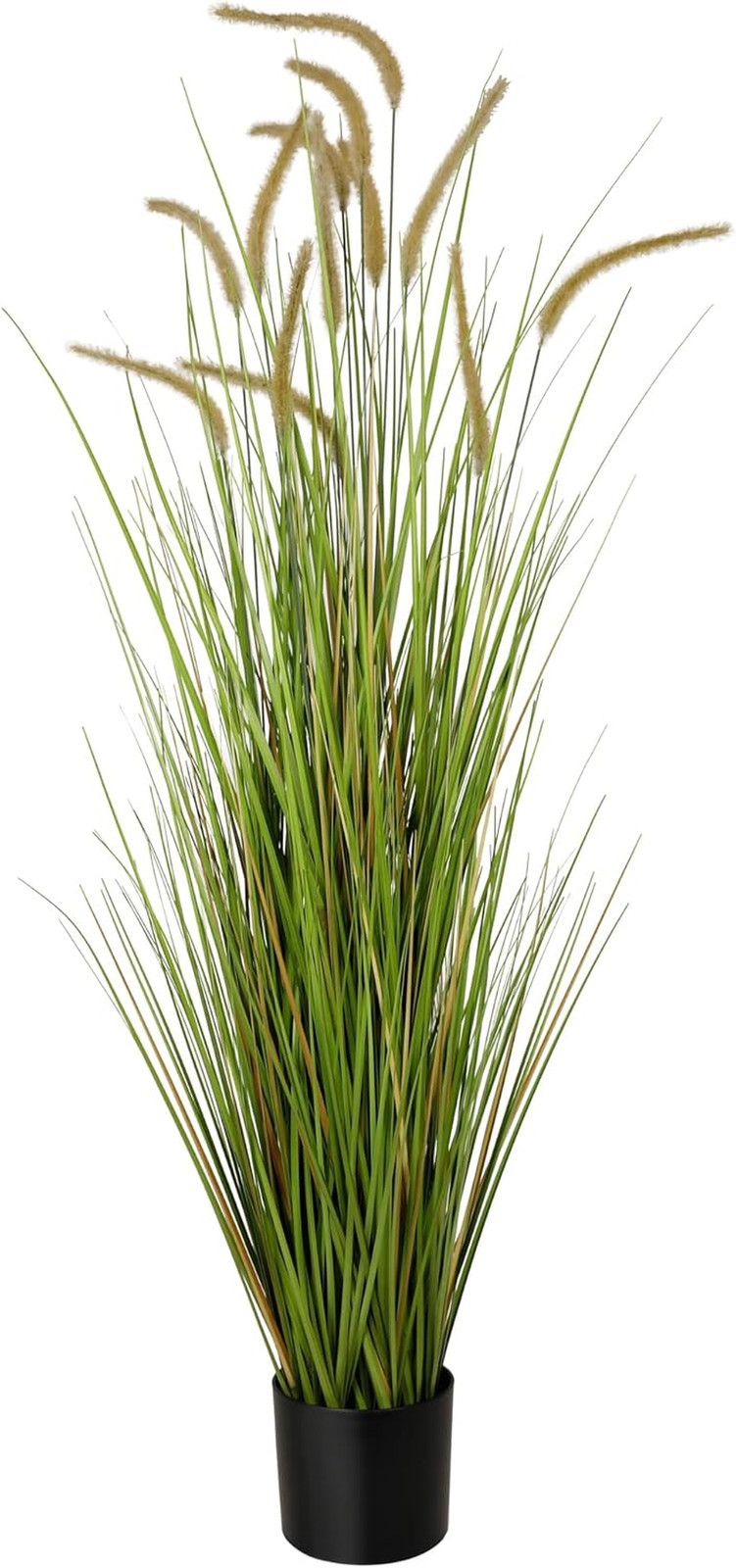 5Ft Faux Horsetail Reed Grass in Pot – Perfect Indoor/Outdoor Decor