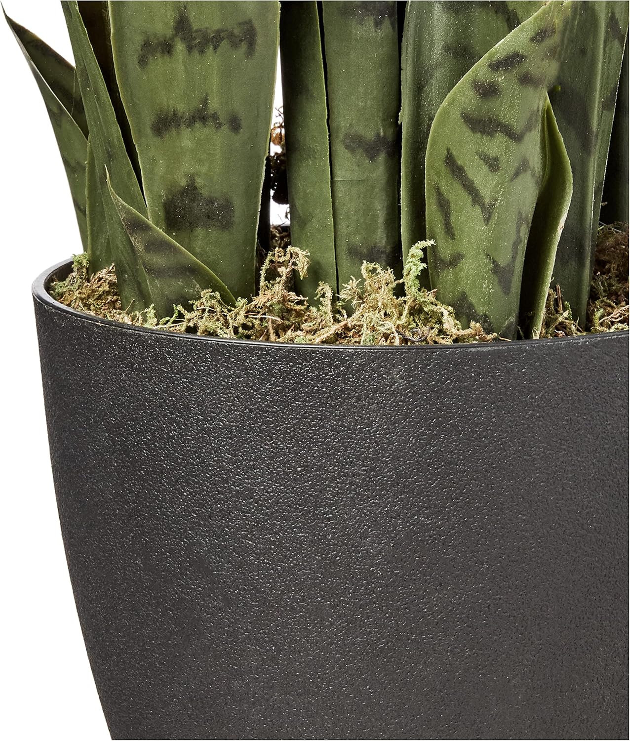 46In Artificial Snake Plant, Sansevieria Faux Greenery for Indoor Home Office De