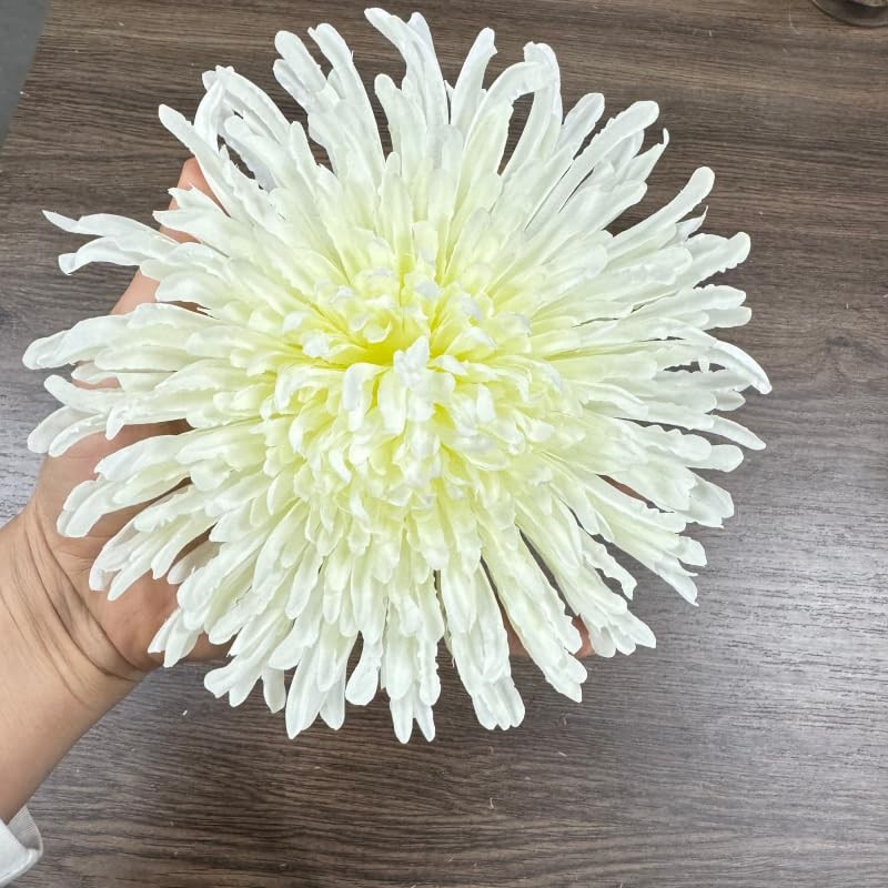 7 Inch Large Chrysanthemum Flowers Artificial Heads,Silk Flowers for Crafts,F…