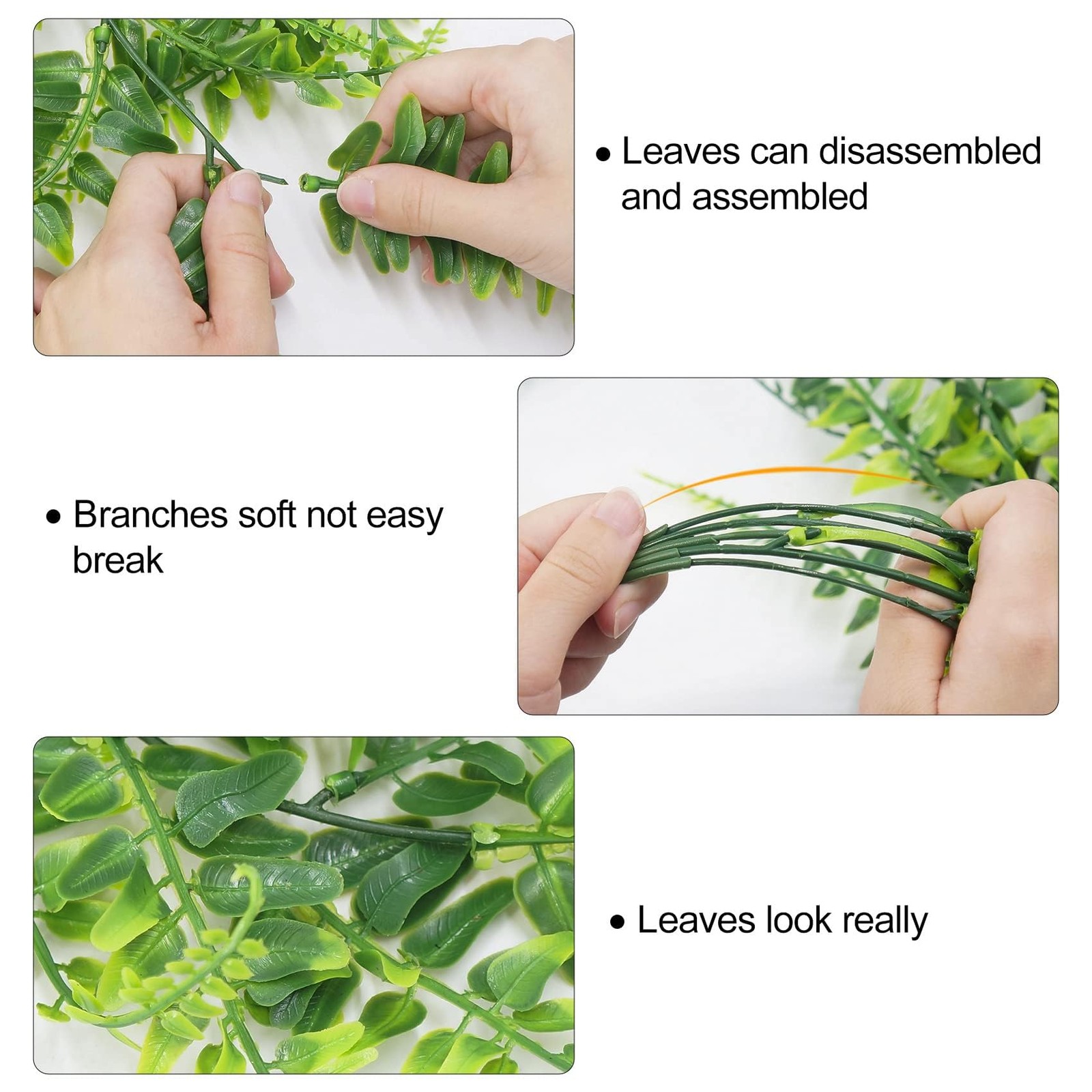 Artificial Hanging Plants Fern Vine – Fake Ivy Leaves Decoration for Indoors …
