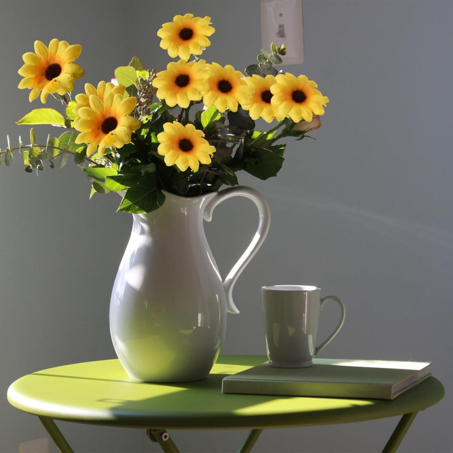 120Pcs Silk Artificial Gerbera Daisy Heads, 1.5 Inch Fabric Fake Chrysanthemum