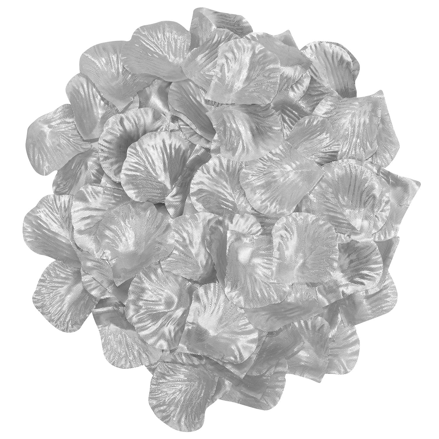 1350 PCS Silver Artificial Silk Rose Petals Wedding Valentines Day Decor