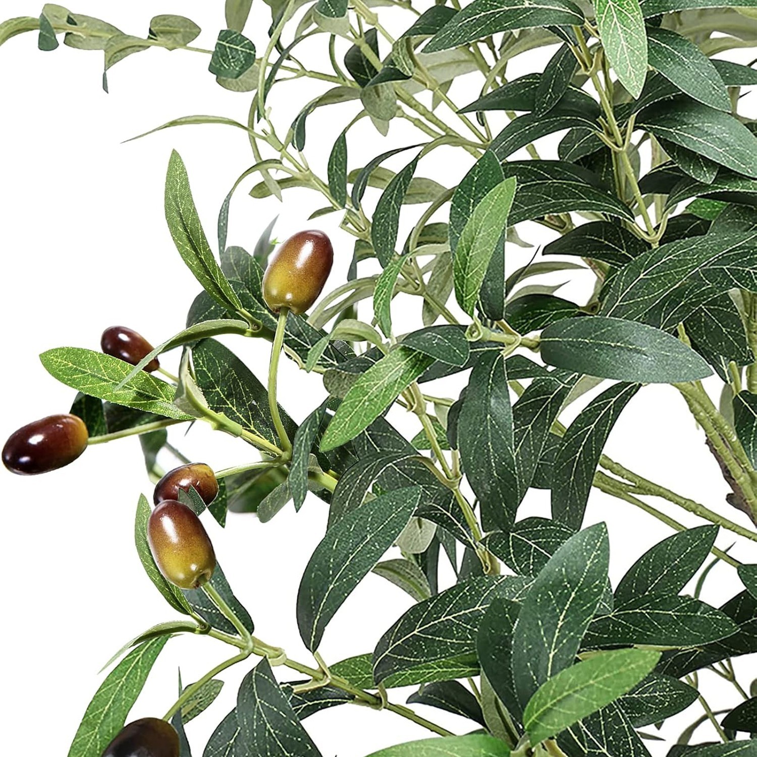 180cm Detachable Artificial Olive Tree Tall Potted Green Plant for Home Decor