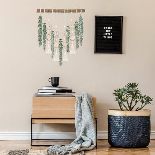 21’’ Eucalyptus Wall Hanging Decor Artificial Eucalyptus Plant Fake Greenery