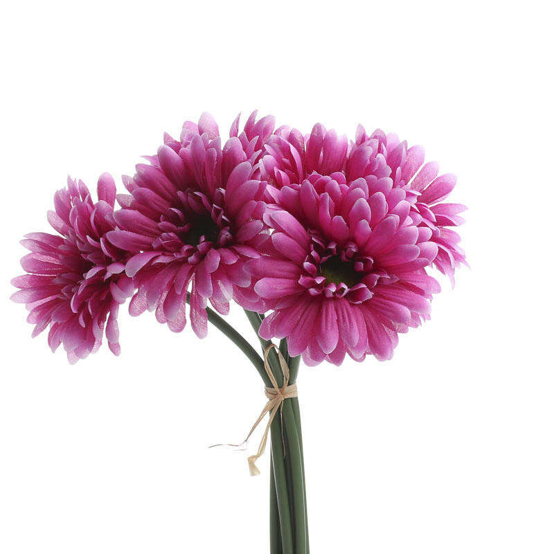 Set of 2 Fuchsia Artificial Gerbera Daisy 10-1/2″ Bundles