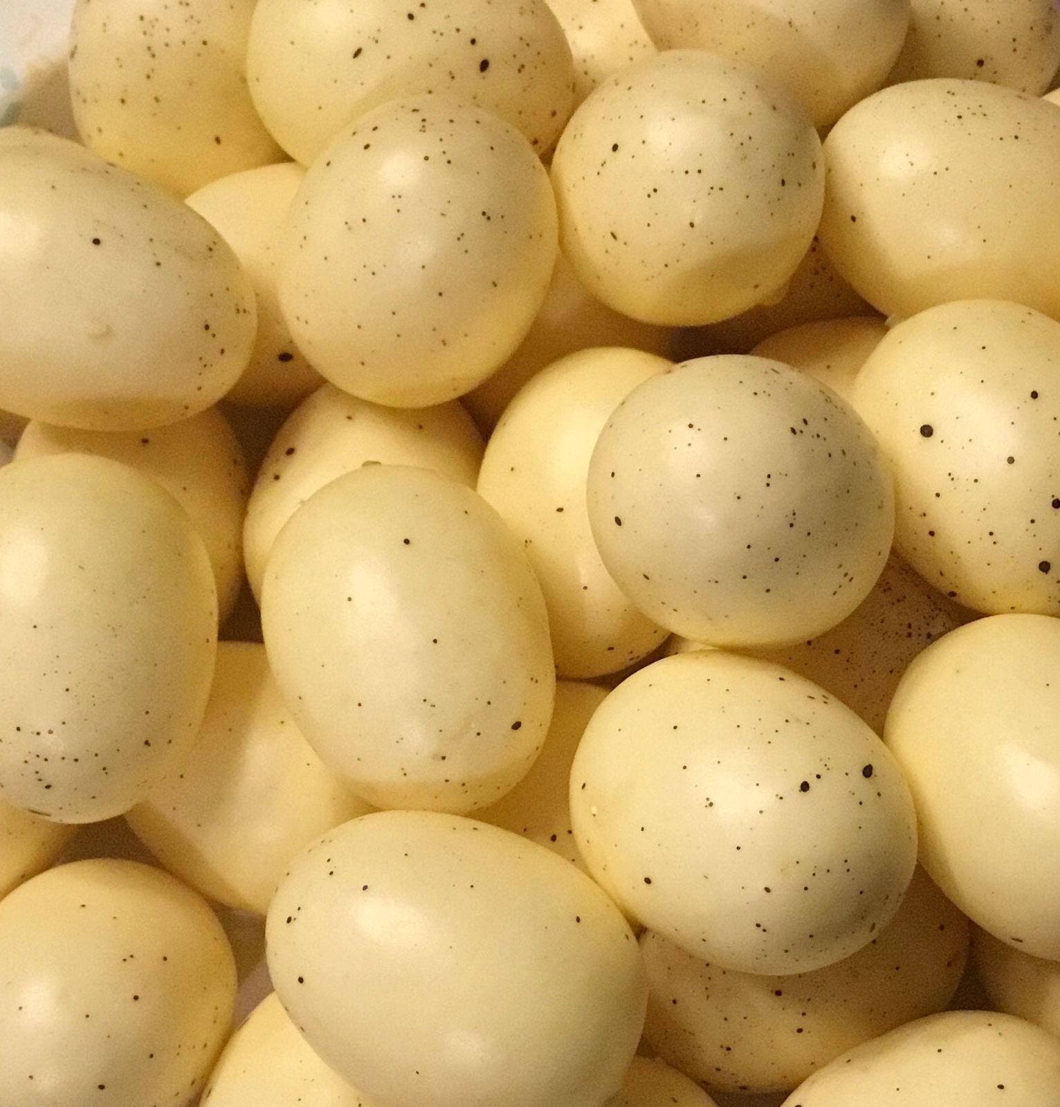 Set Of 20 Yellow Speckled Bird Eggs 1” Faux Bird Eggs Bird Nest