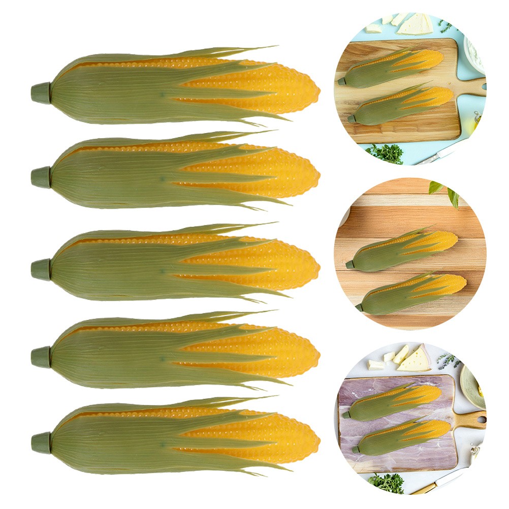 10 Pcs Corn Modeling Adornment Simulated Simulation Toys Prop for Kitchen