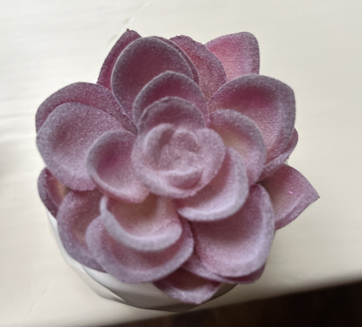 2 Pink Purple Artificial Fake Succulent Plants Faux Indoor Decor Small Potted