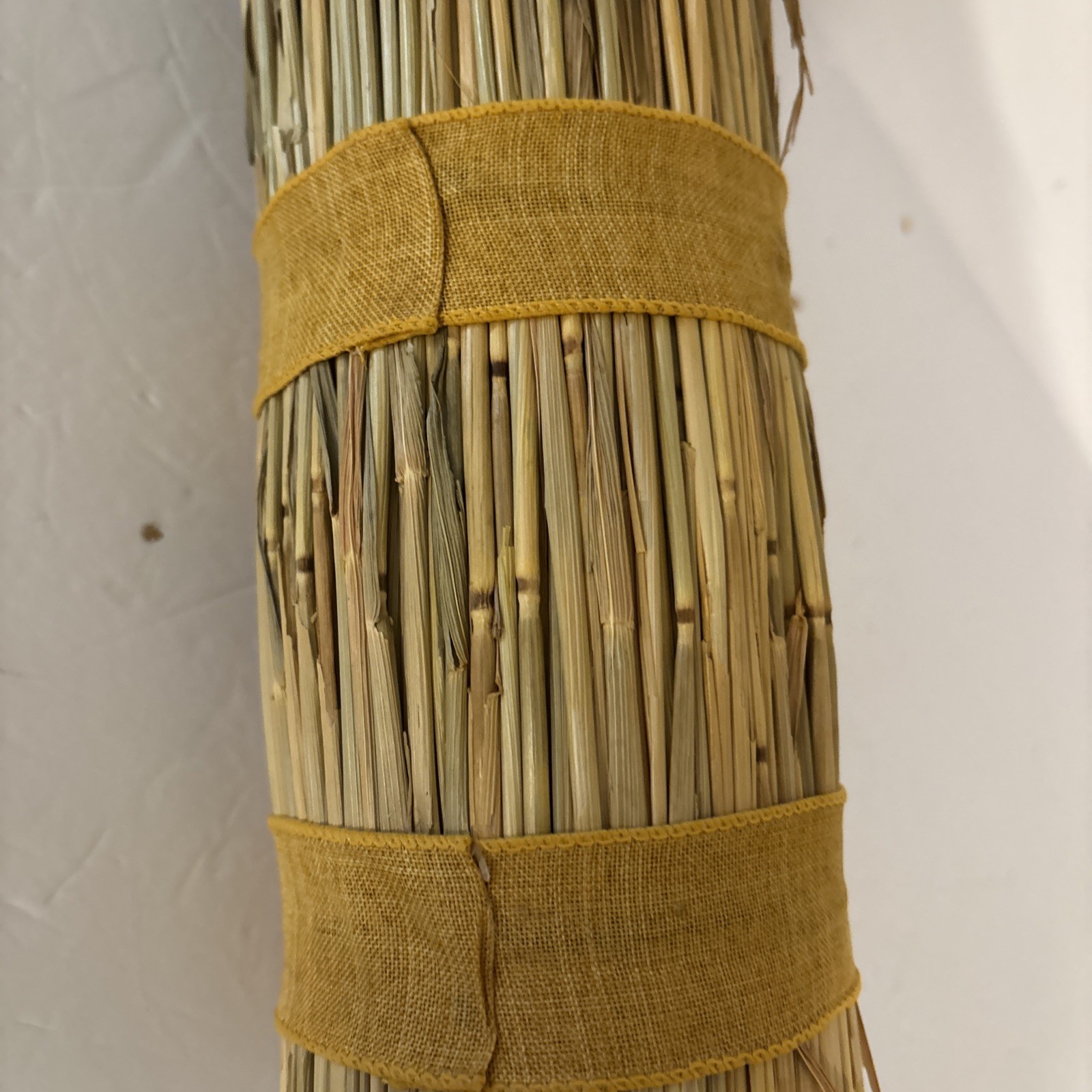Large Bundle Natural Dried Wheat Sheaf Floral Arraignment Wrapped 19” Tall