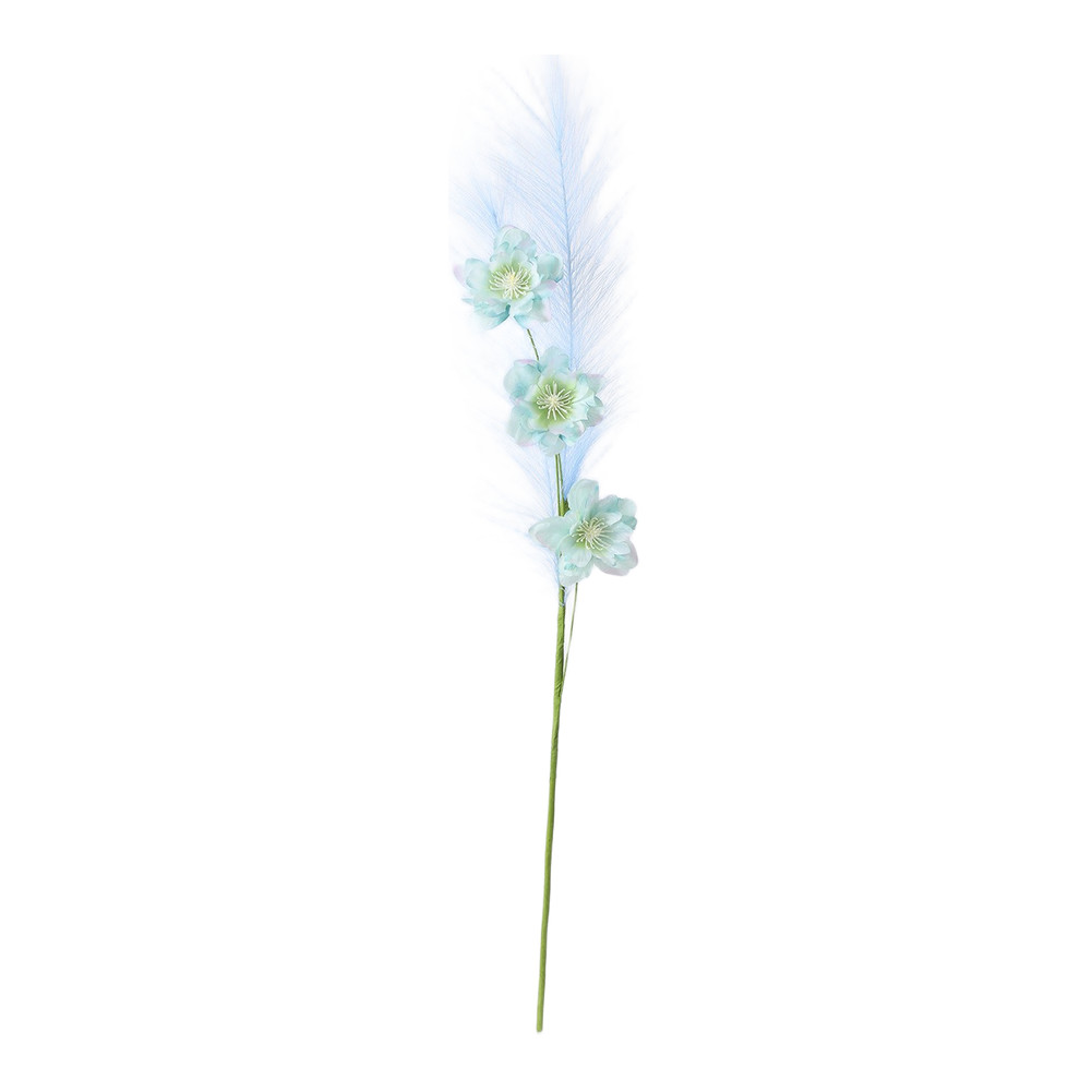 Purple Pampas Grass Branch Artificial Silk Reed Flower 75 cm for Wedding Decor