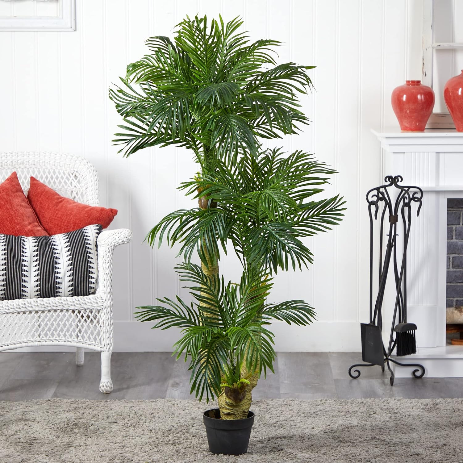 5Ft Triple Phoenix Palm Artificial Tree – Lush Indoor Decor Accent