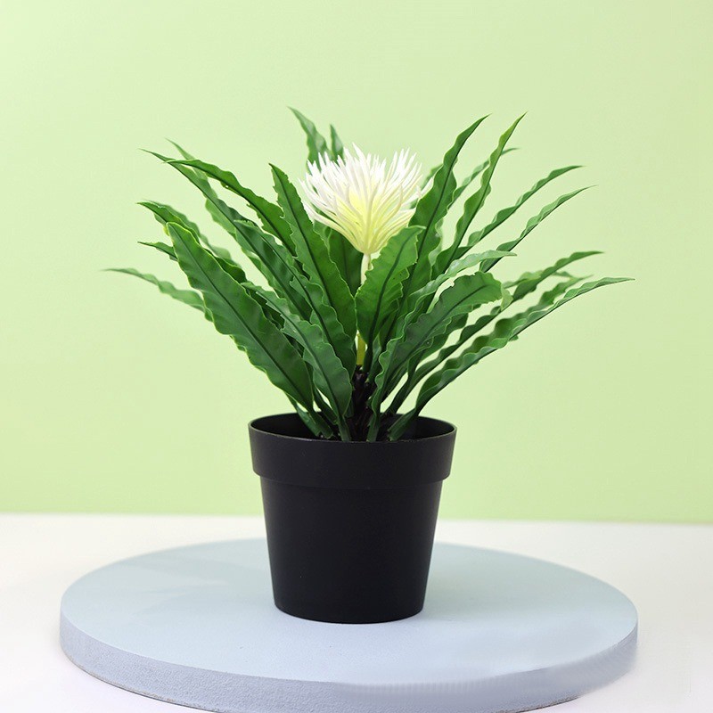 Potted Green Bonsai Plants Home Garden Small Tree Ornament Artificial Grass