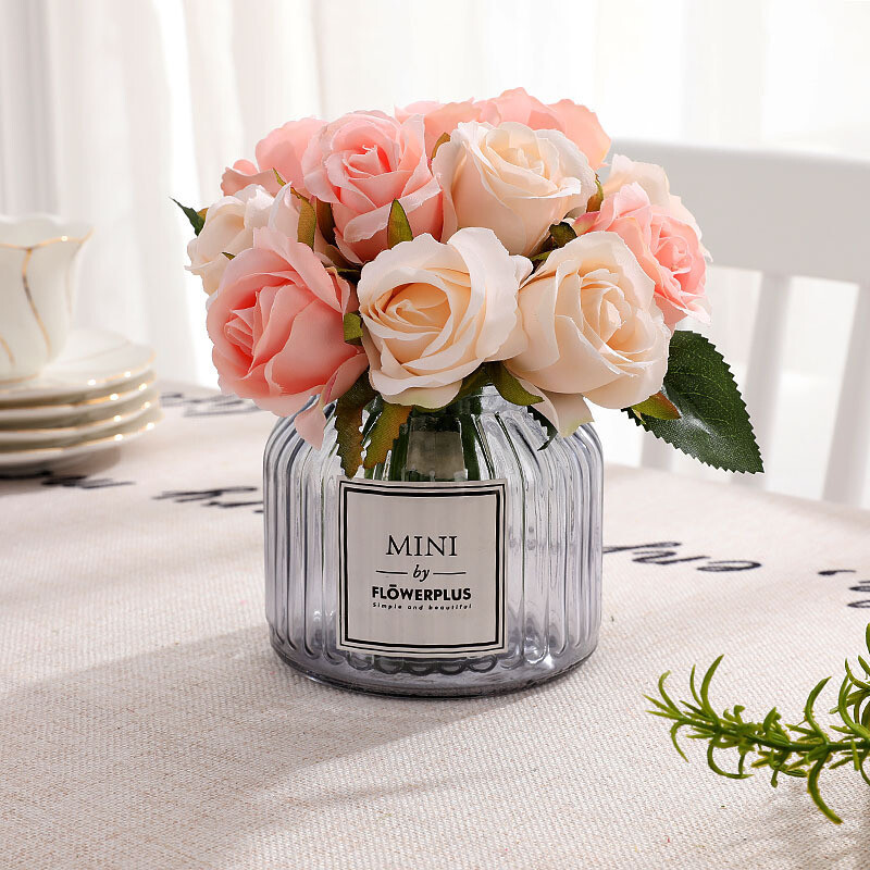 Silk Rose Floral Bridal Wedding Bouquet DIY Home Party Decor November Vibe Night