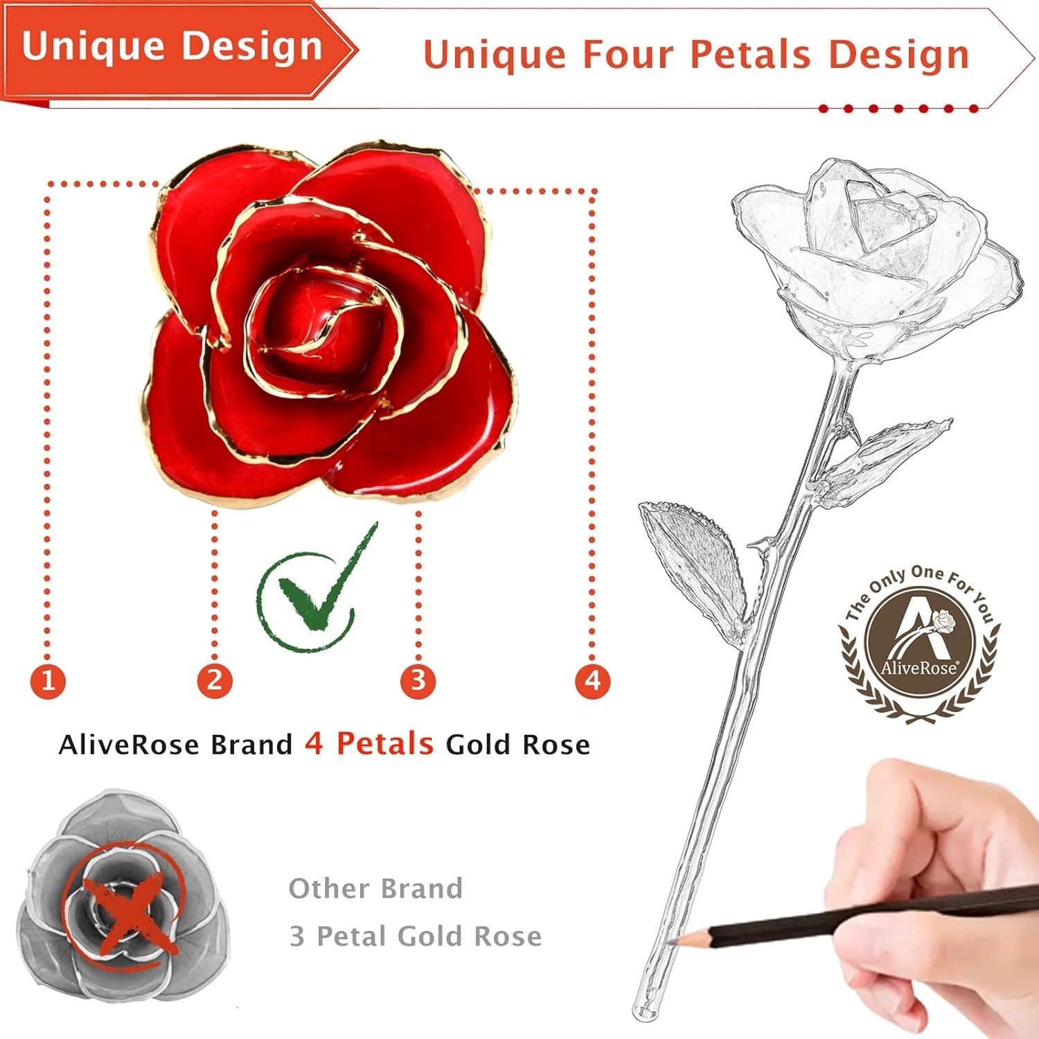 Everlasting Real Rose Dipped in 24K Gold with Stylish Vase – Ideal for Weddings