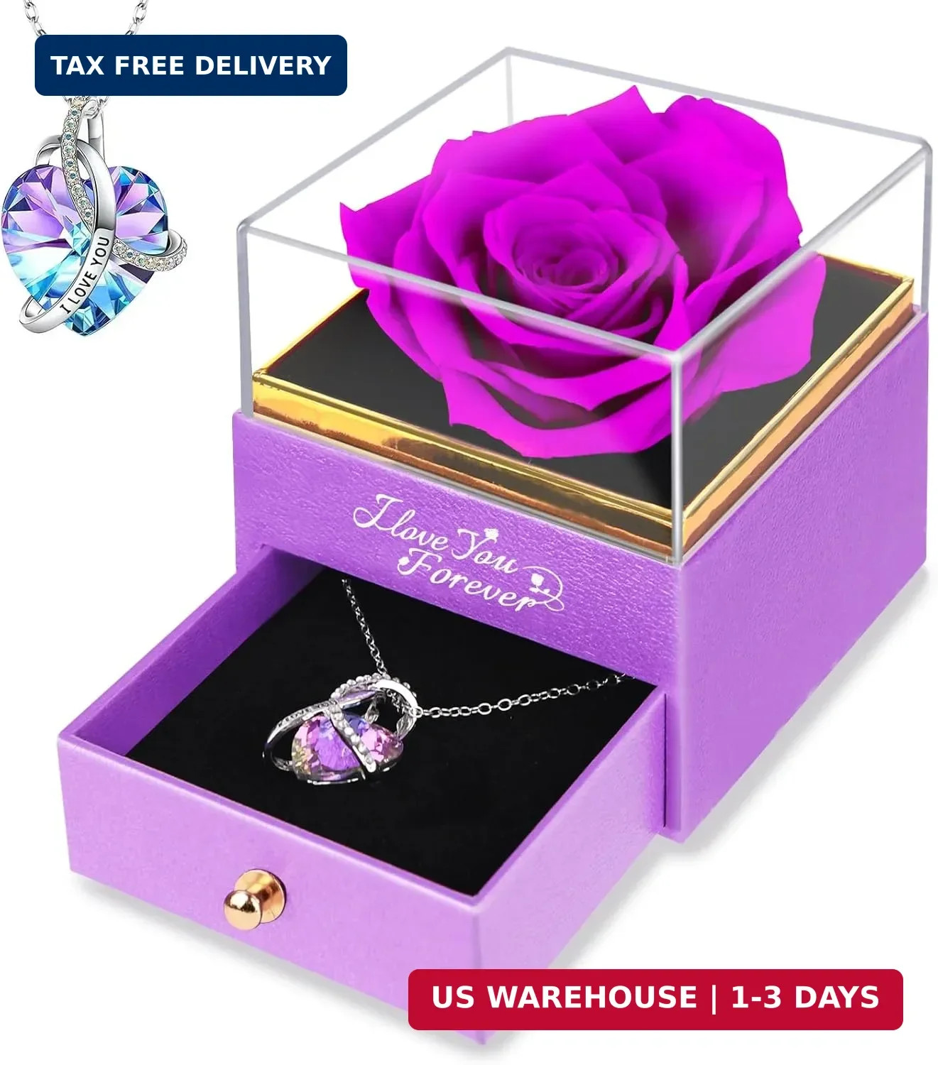 Preserved Flower Rose Gift for Women – Roses for Girlfriend, Grandma, Mom, Wife