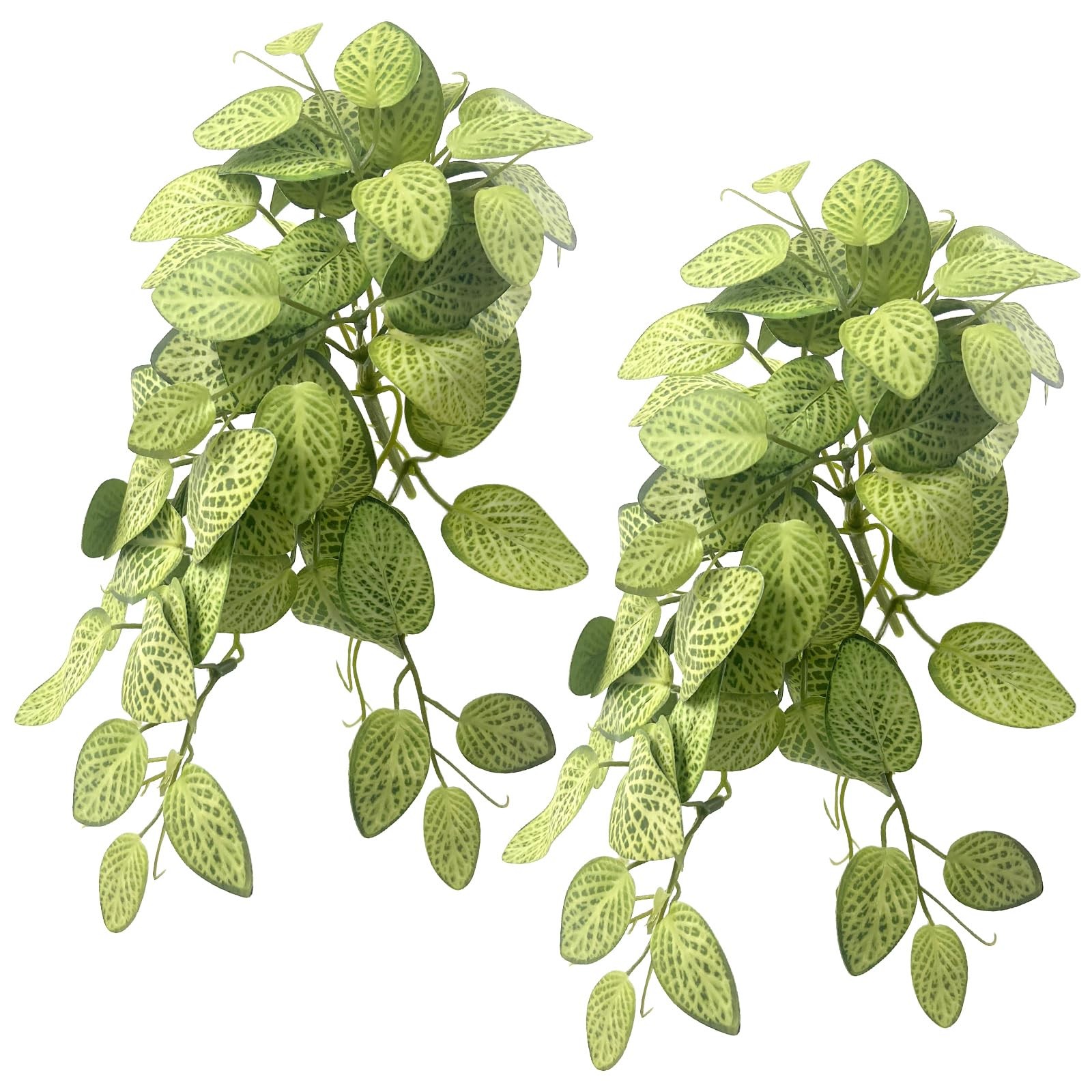 2 Pcs Small Artificial Vines Hanging Plants Fake Ivy Greenery Plants